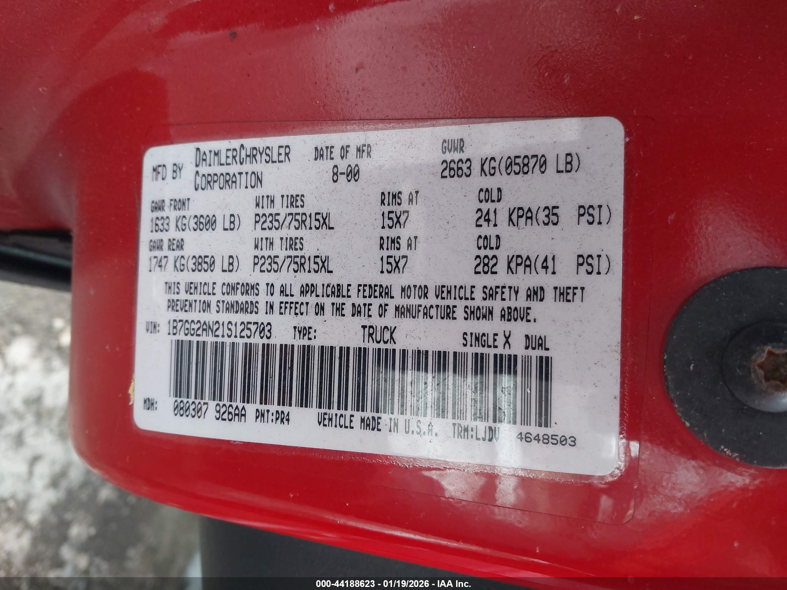 DODGE DAKOTA image 9