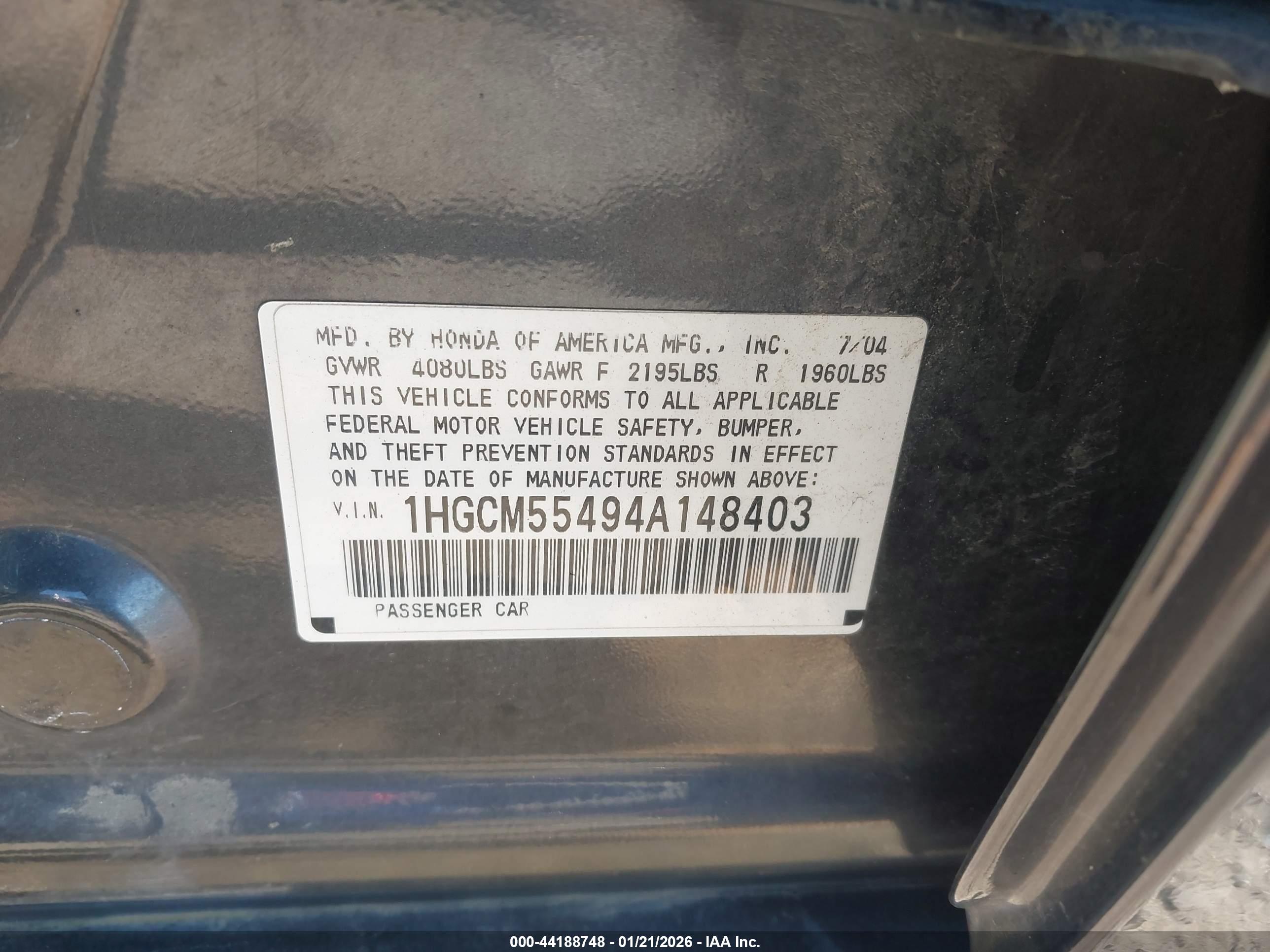 HONDA ACCORD image 9