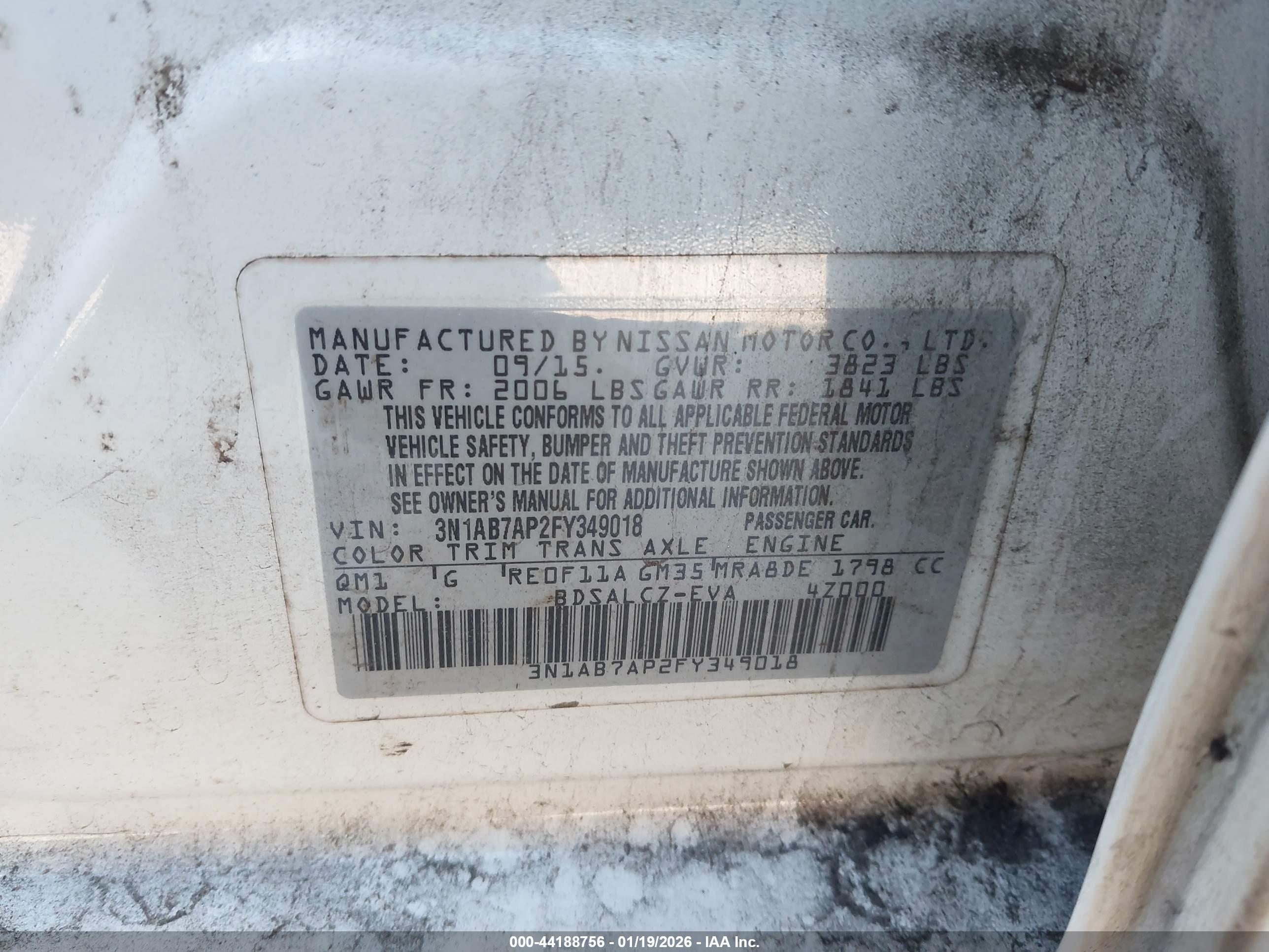 NISSAN SENTRA image 9