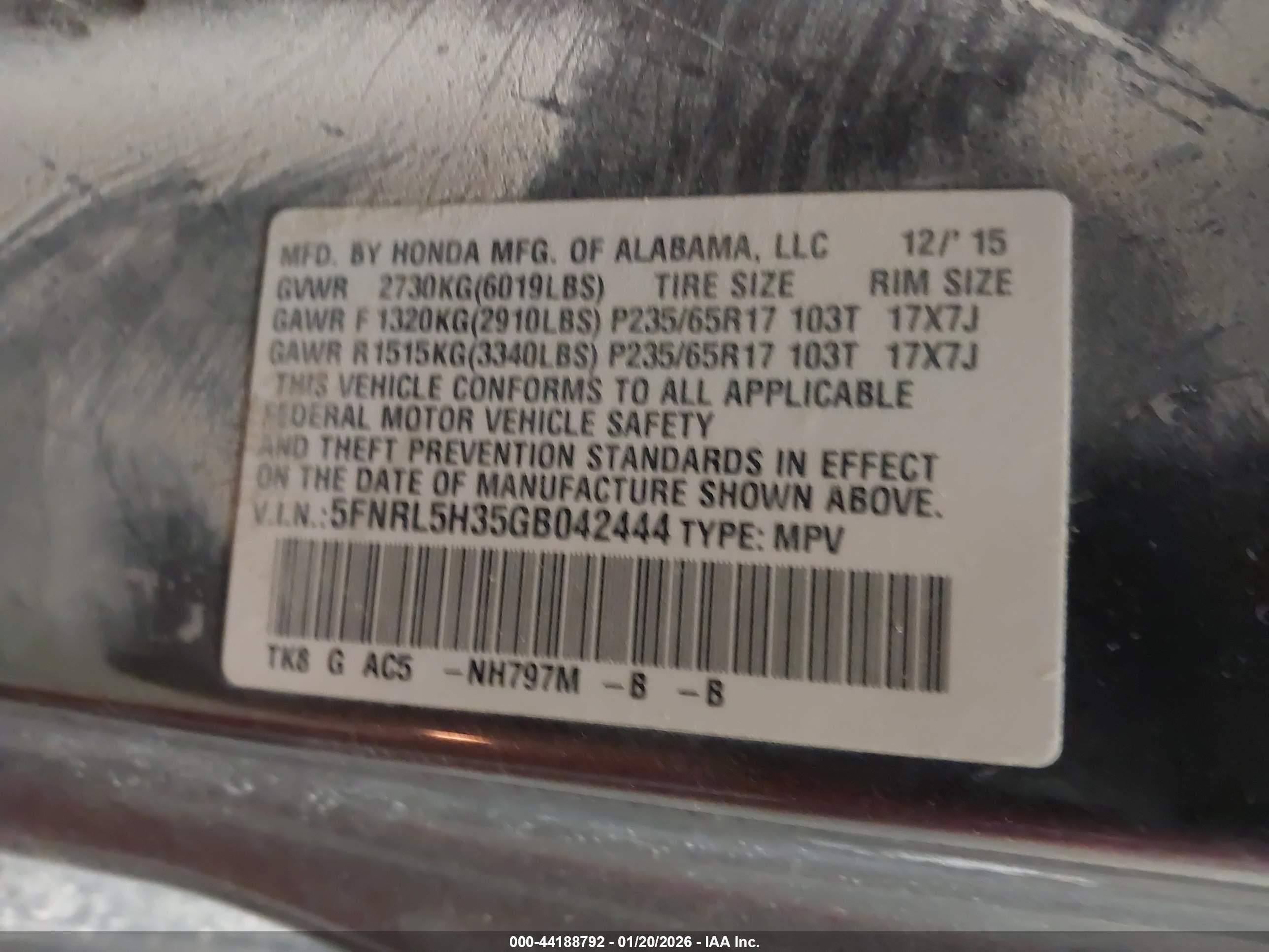 HONDA ODYSSEY image 9