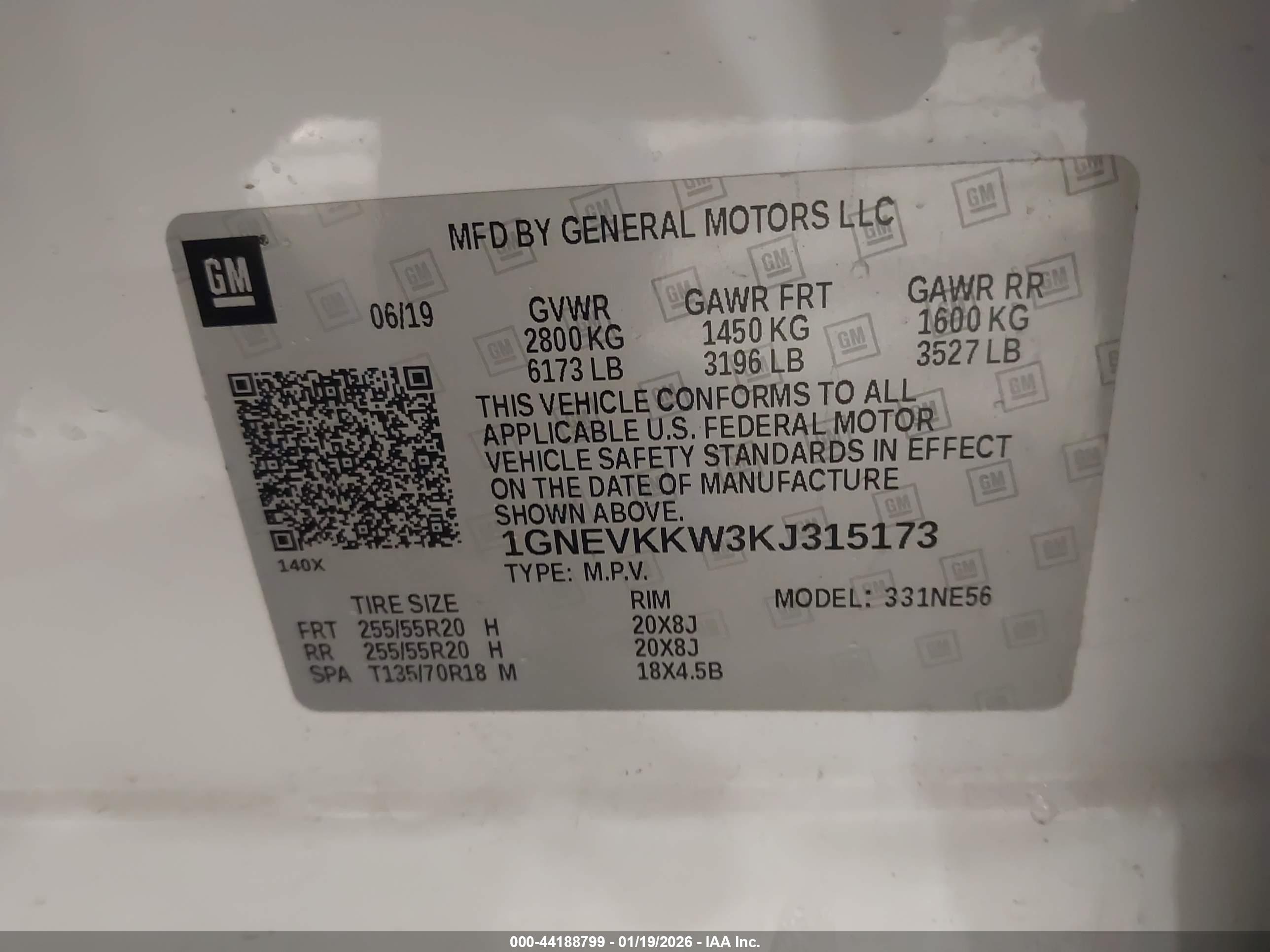 CHEVROLET TRAVERSE image 9