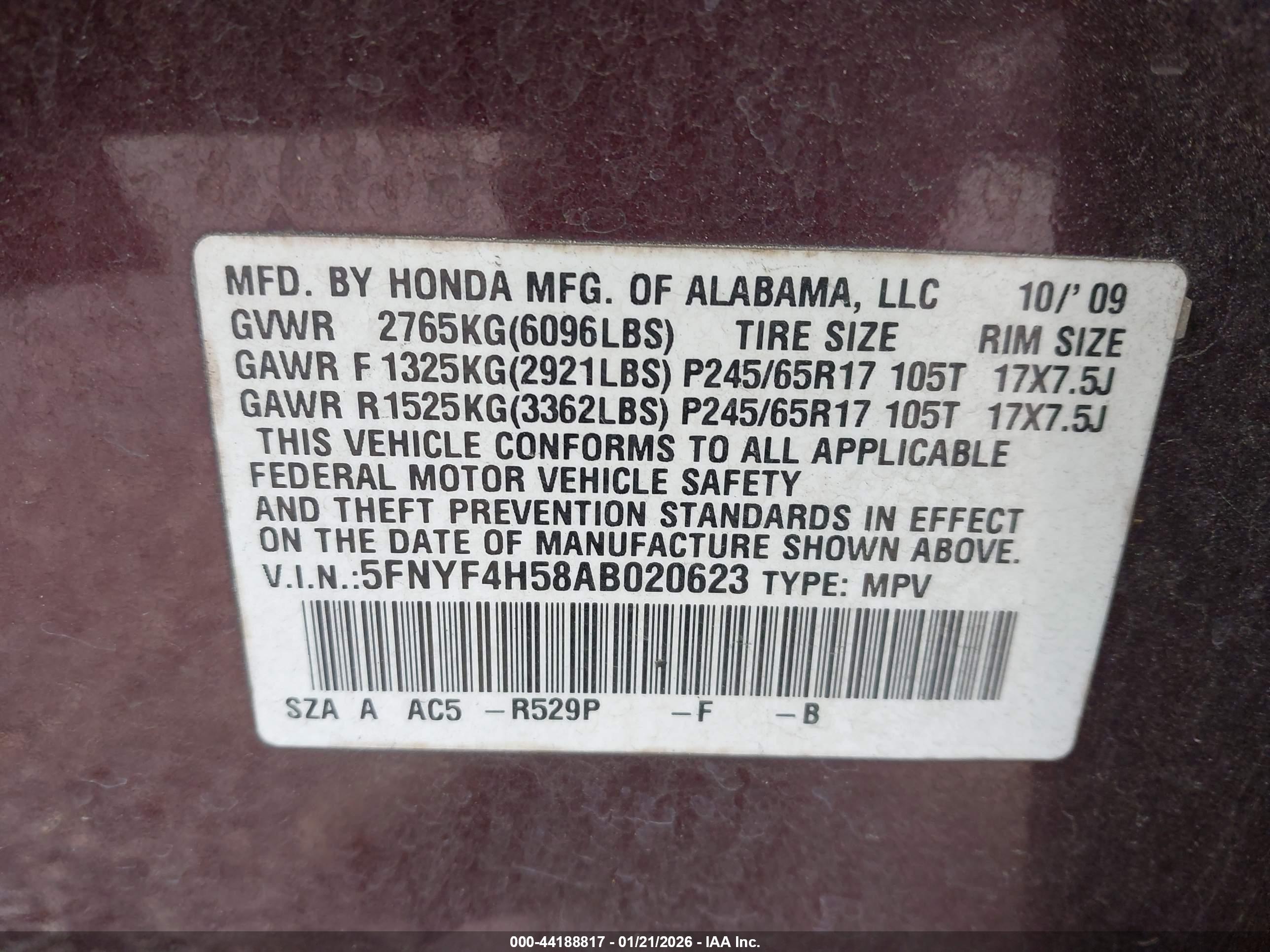 HONDA PILOT image 9