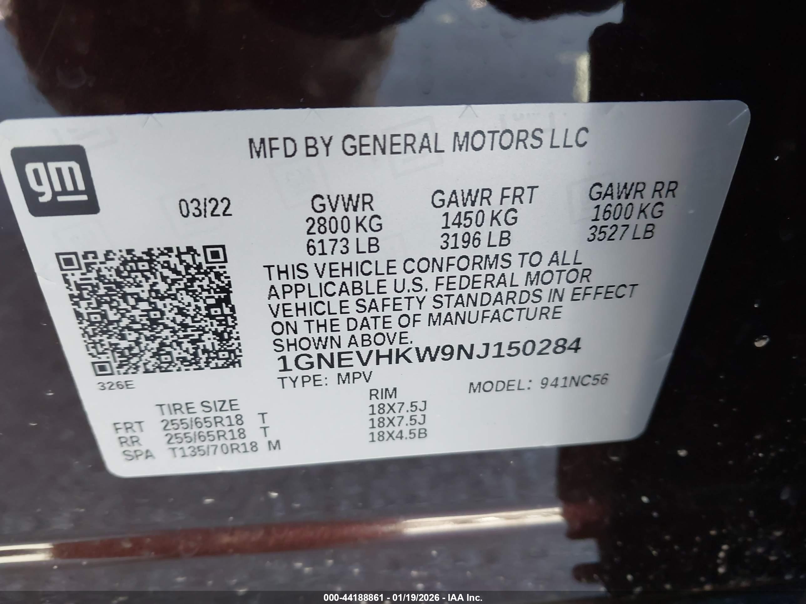 CHEVROLET TRAVERSE image 9