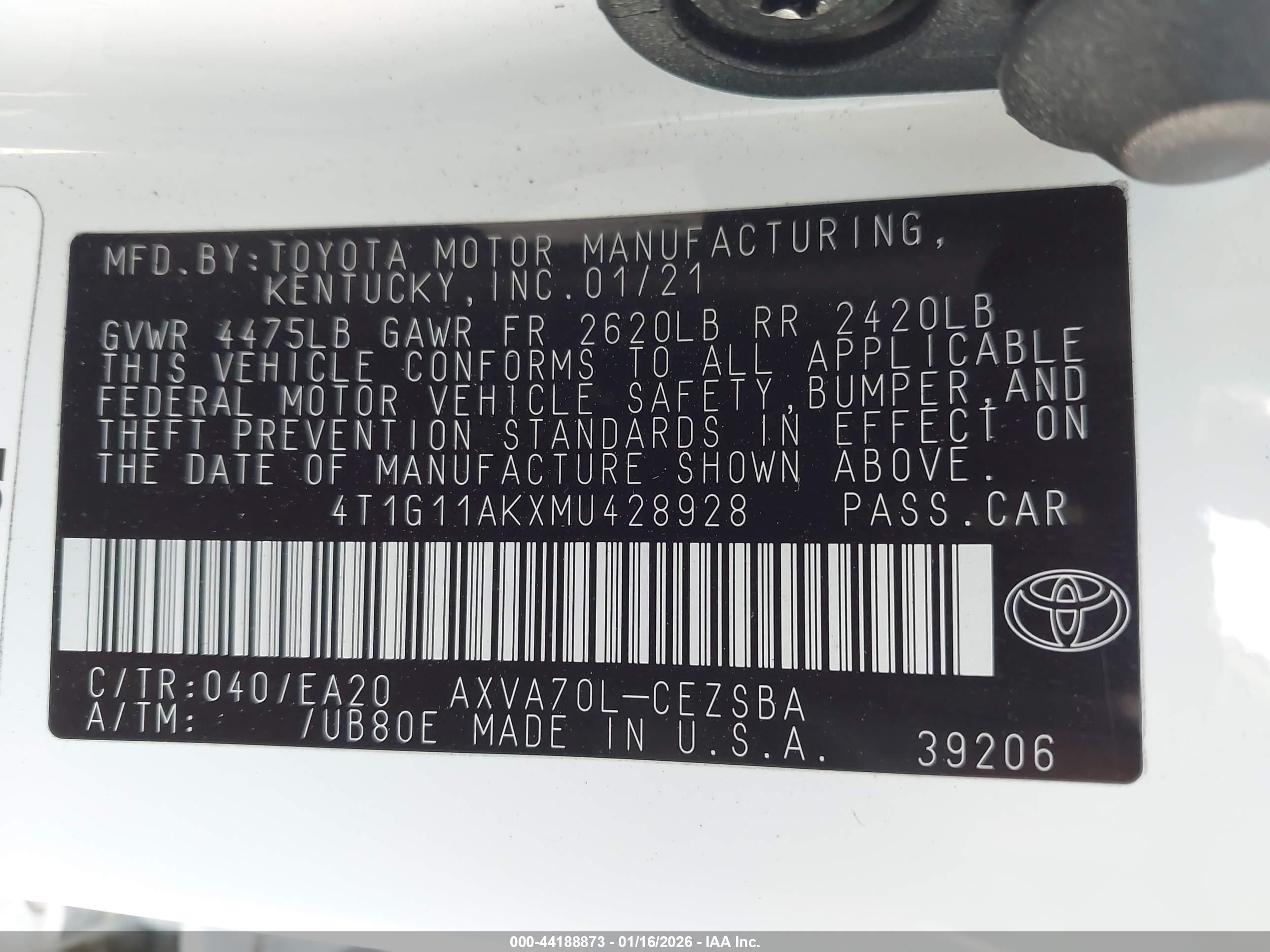 TOYOTA CAMRY image 9