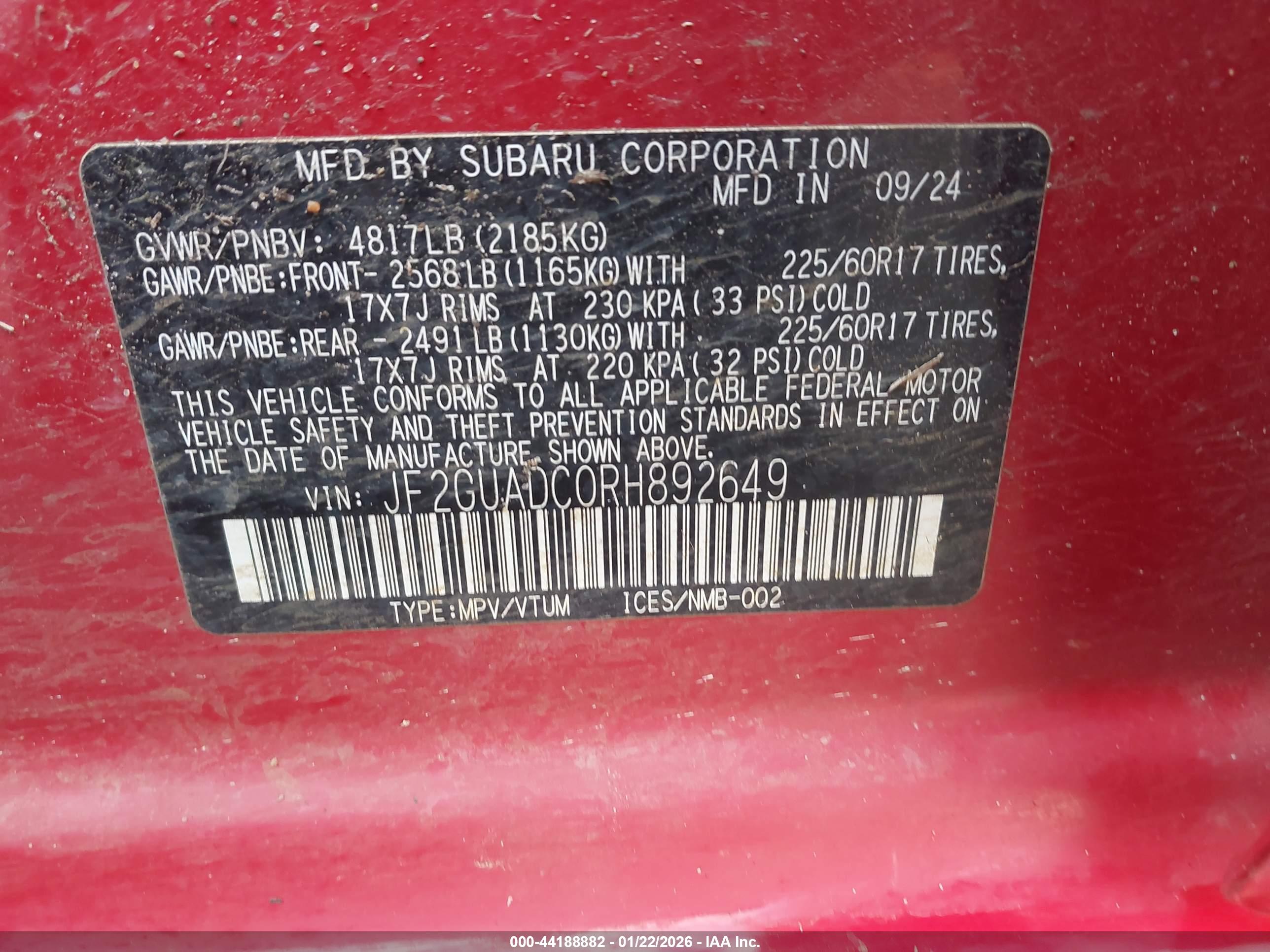 SUBARU CROSSTREK image 9