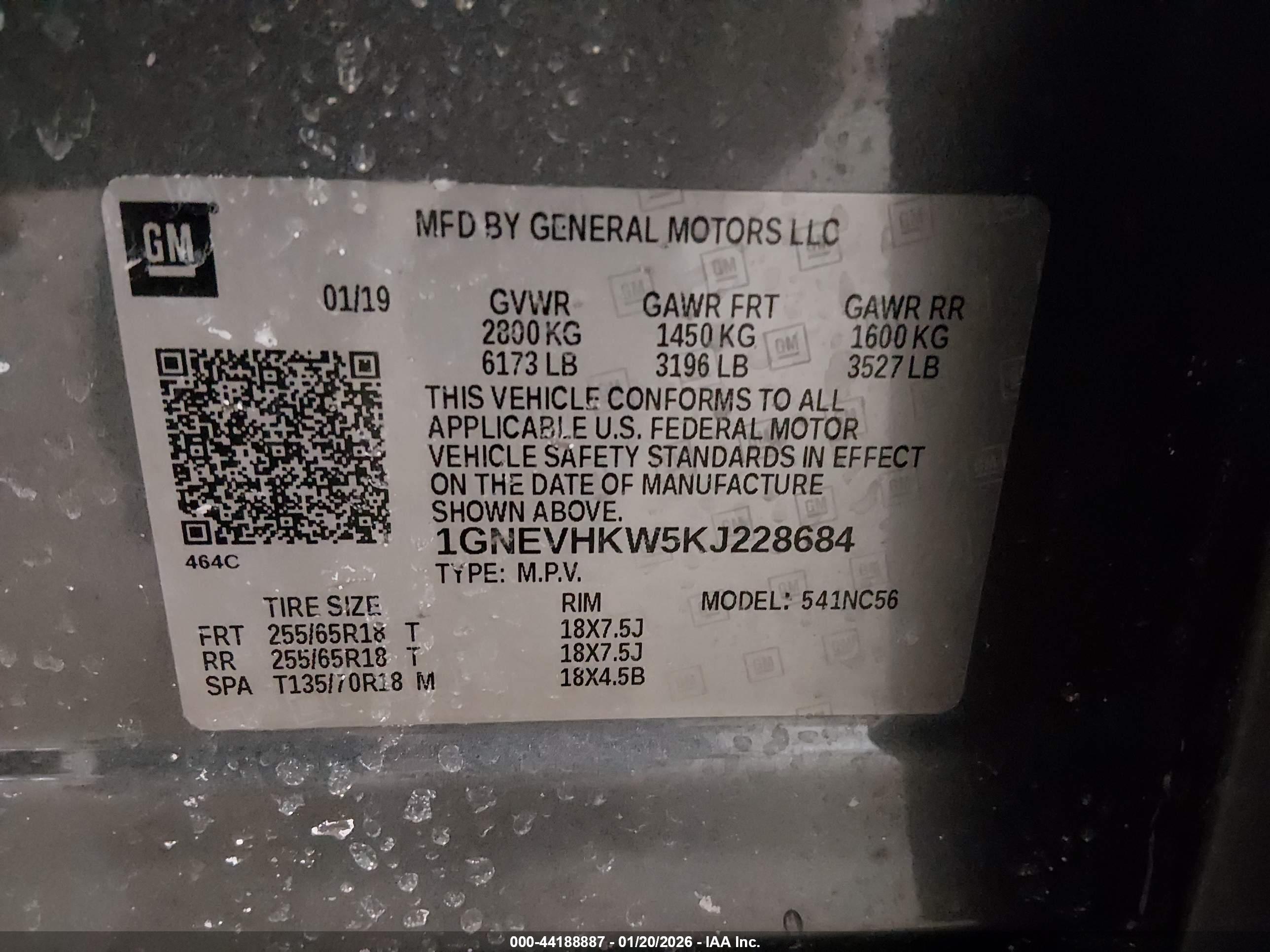 CHEVROLET TRAVERSE image 9