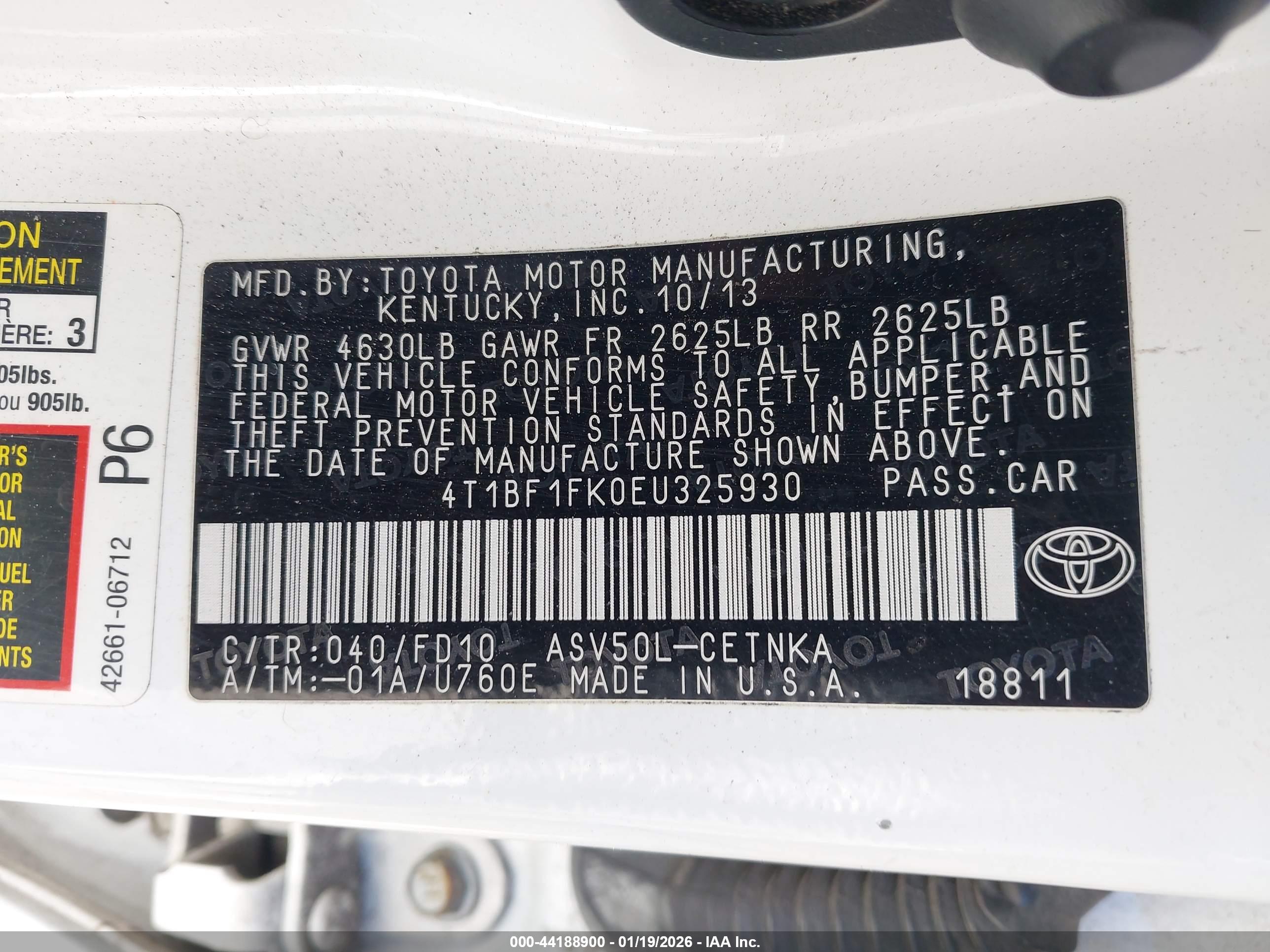 TOYOTA CAMRY image 9