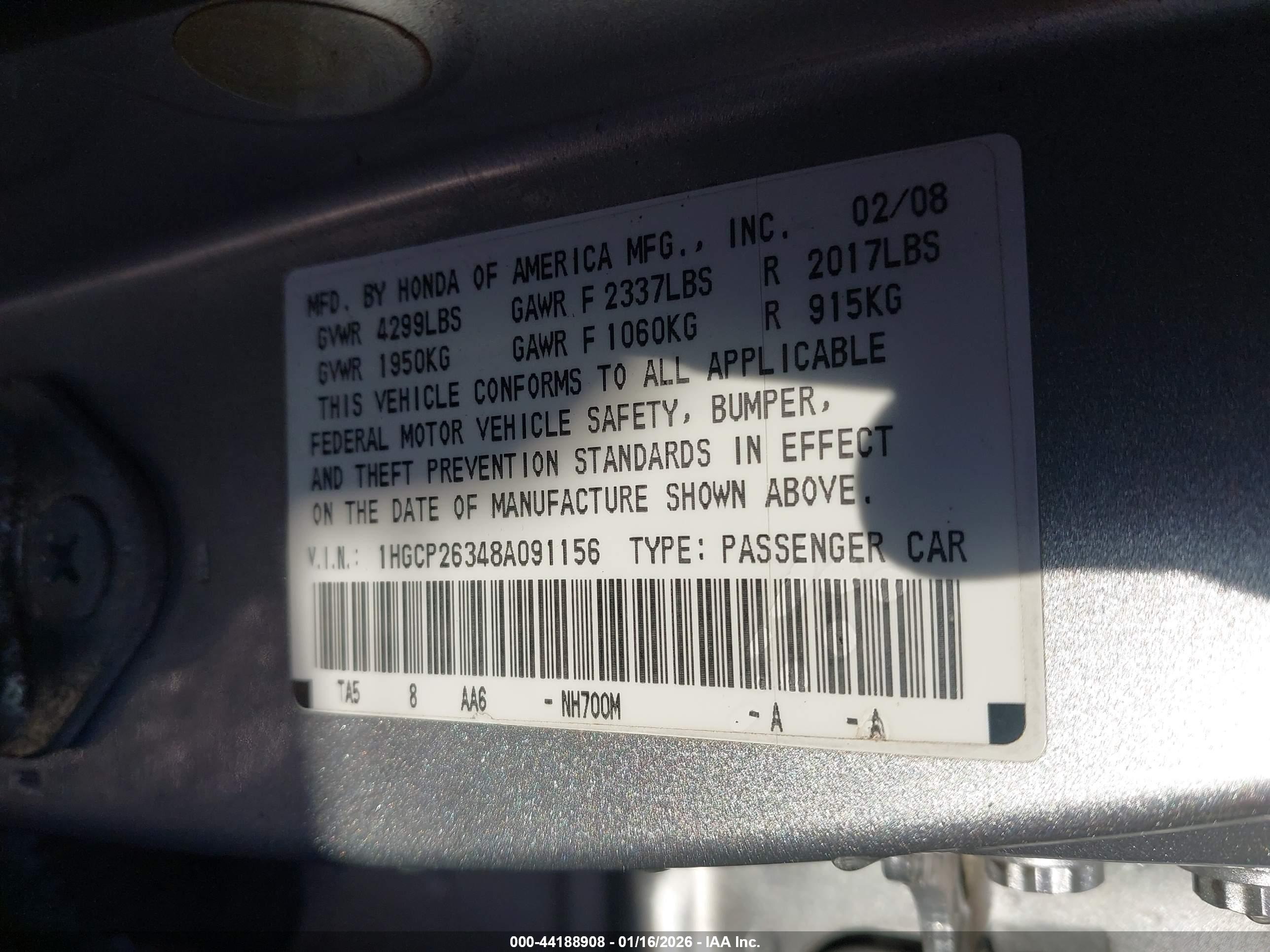 HONDA ACCORD image 9
