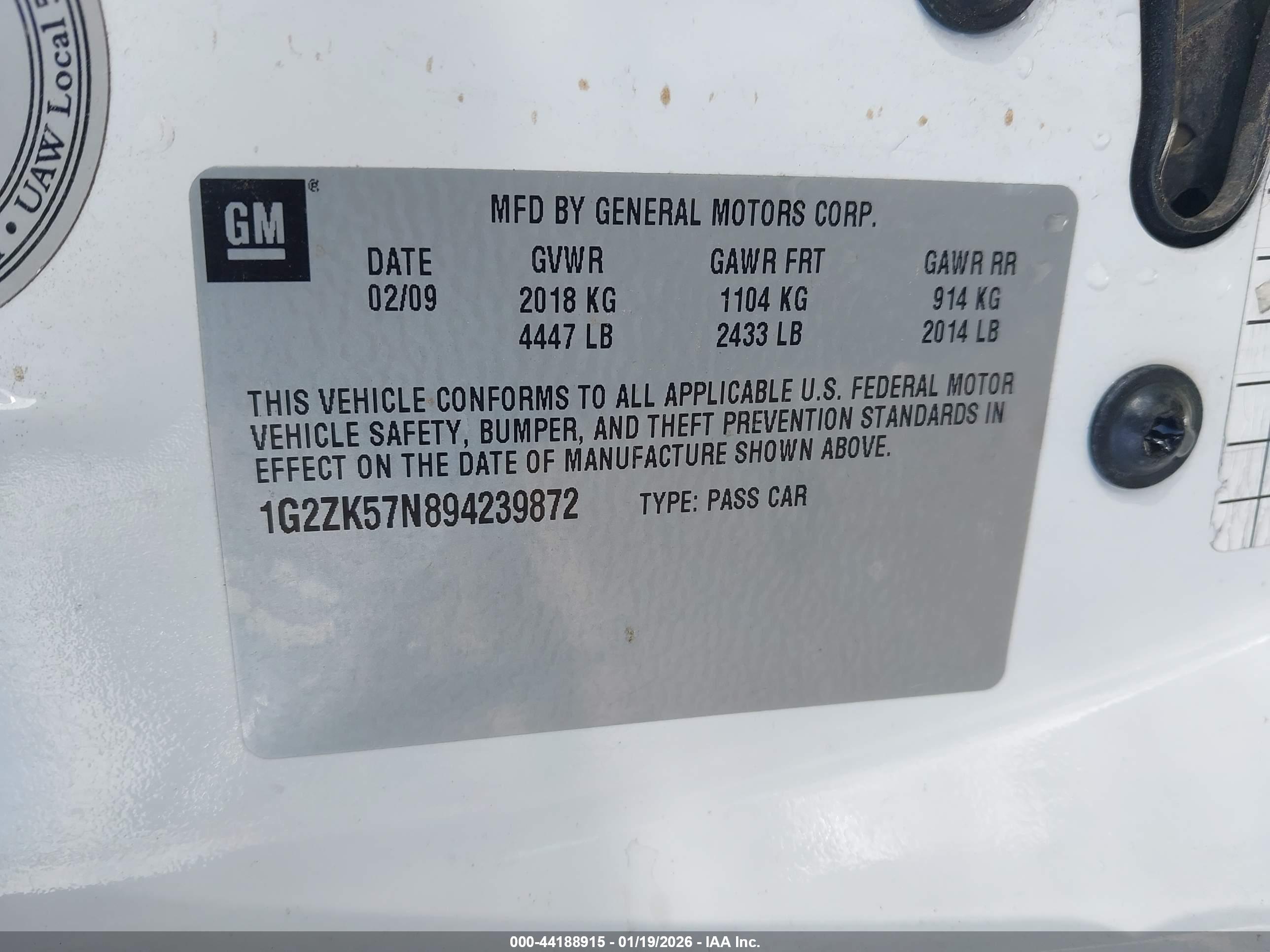 PONTIAC G6 image 9
