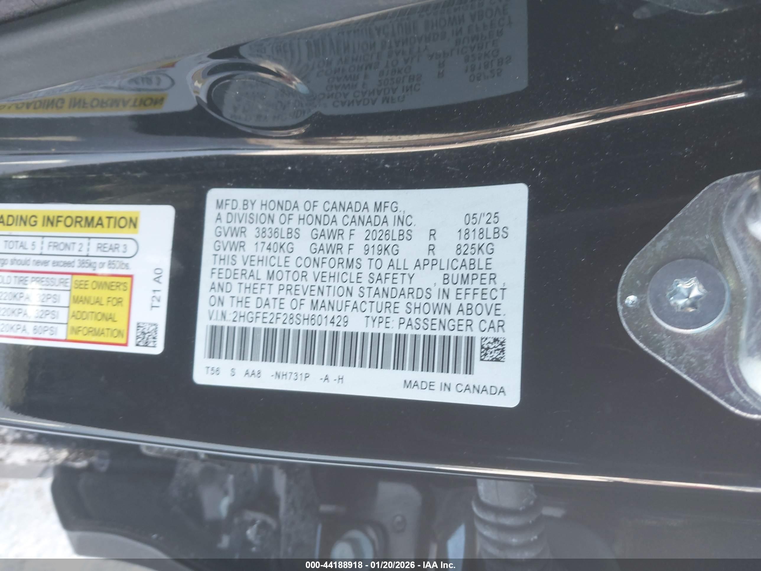 HONDA CIVIC image 9