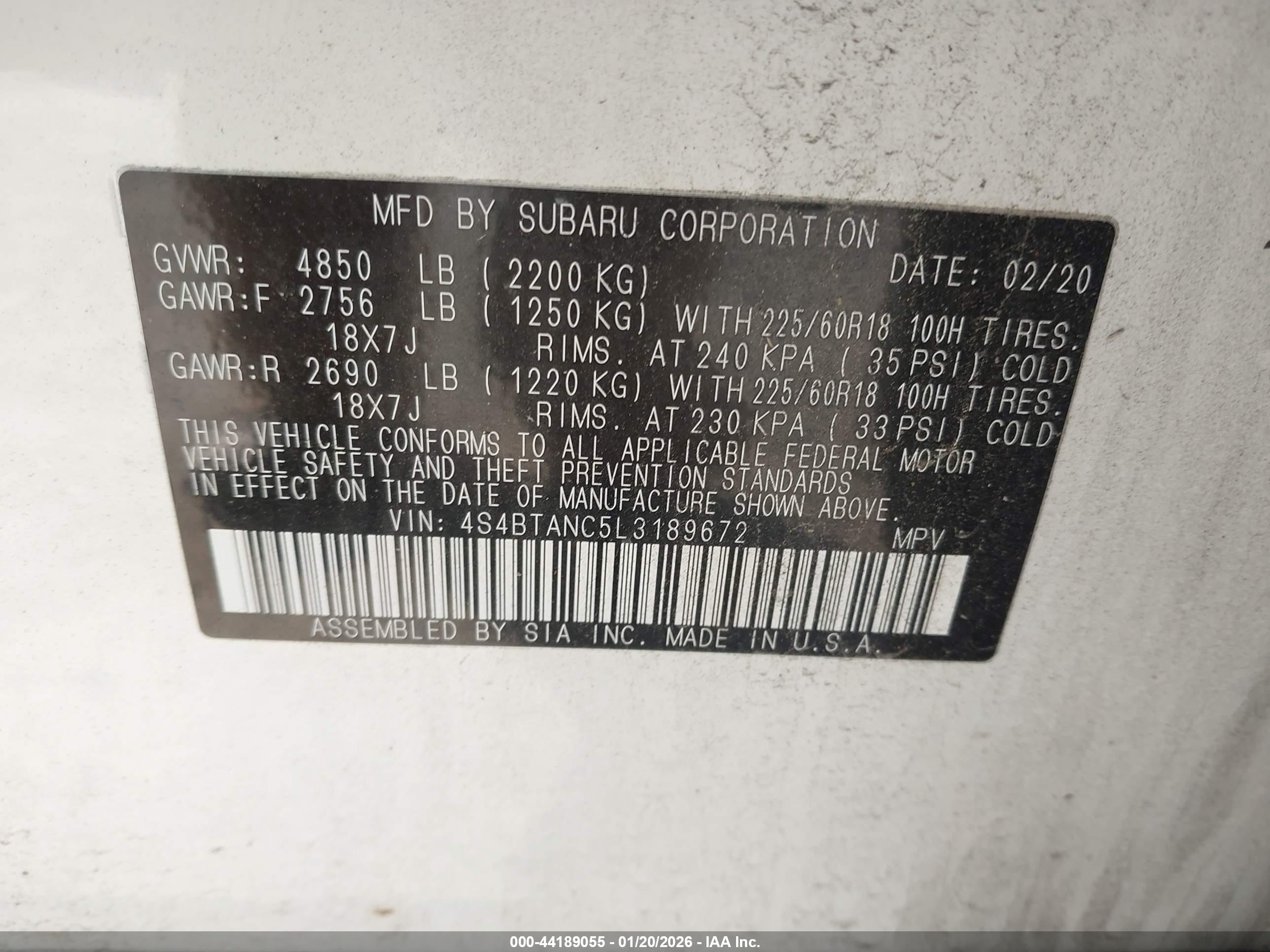 SUBARU OUTBACK image 9