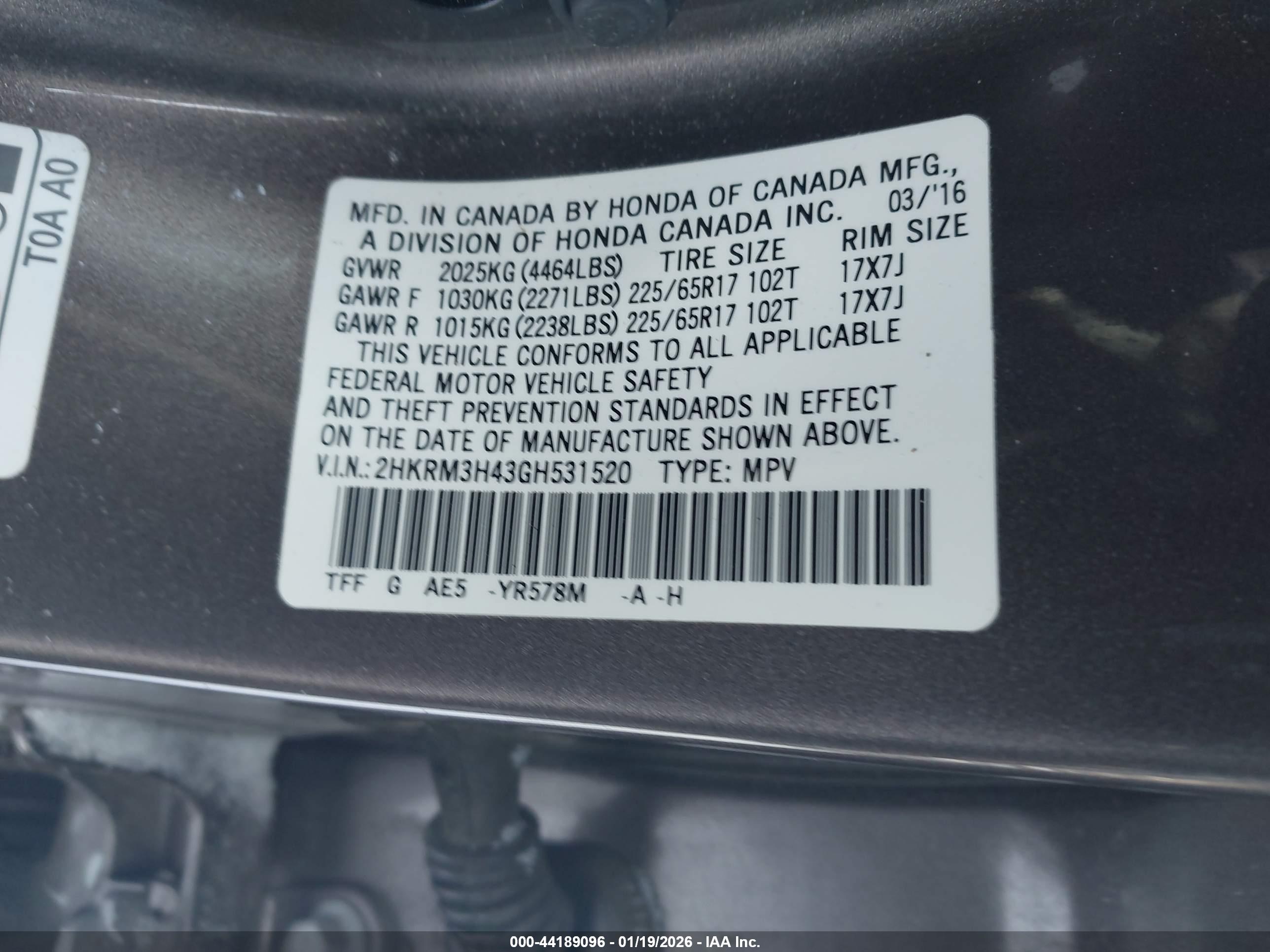 HONDA CR-V image 9