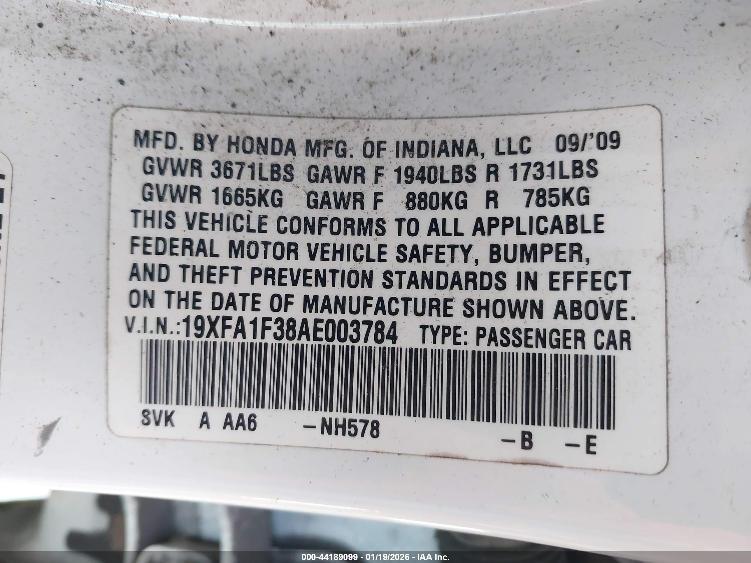 HONDA CIVIC image 9