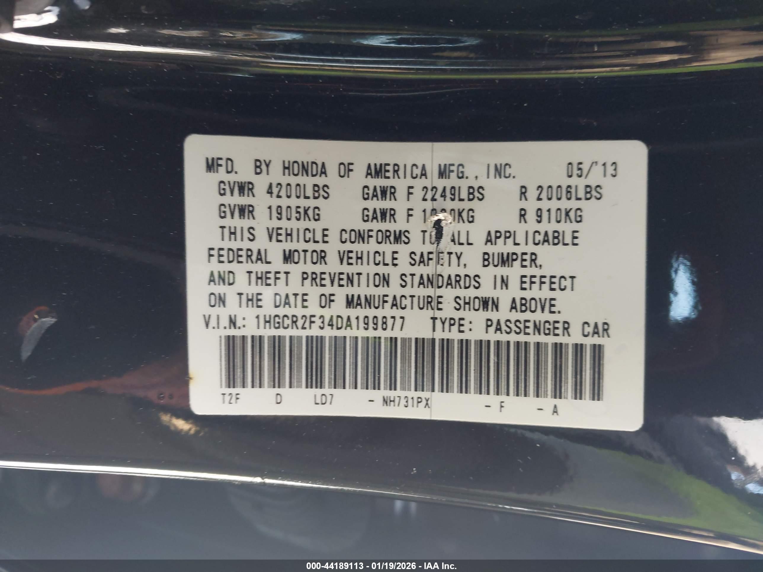 HONDA ACCORD image 9