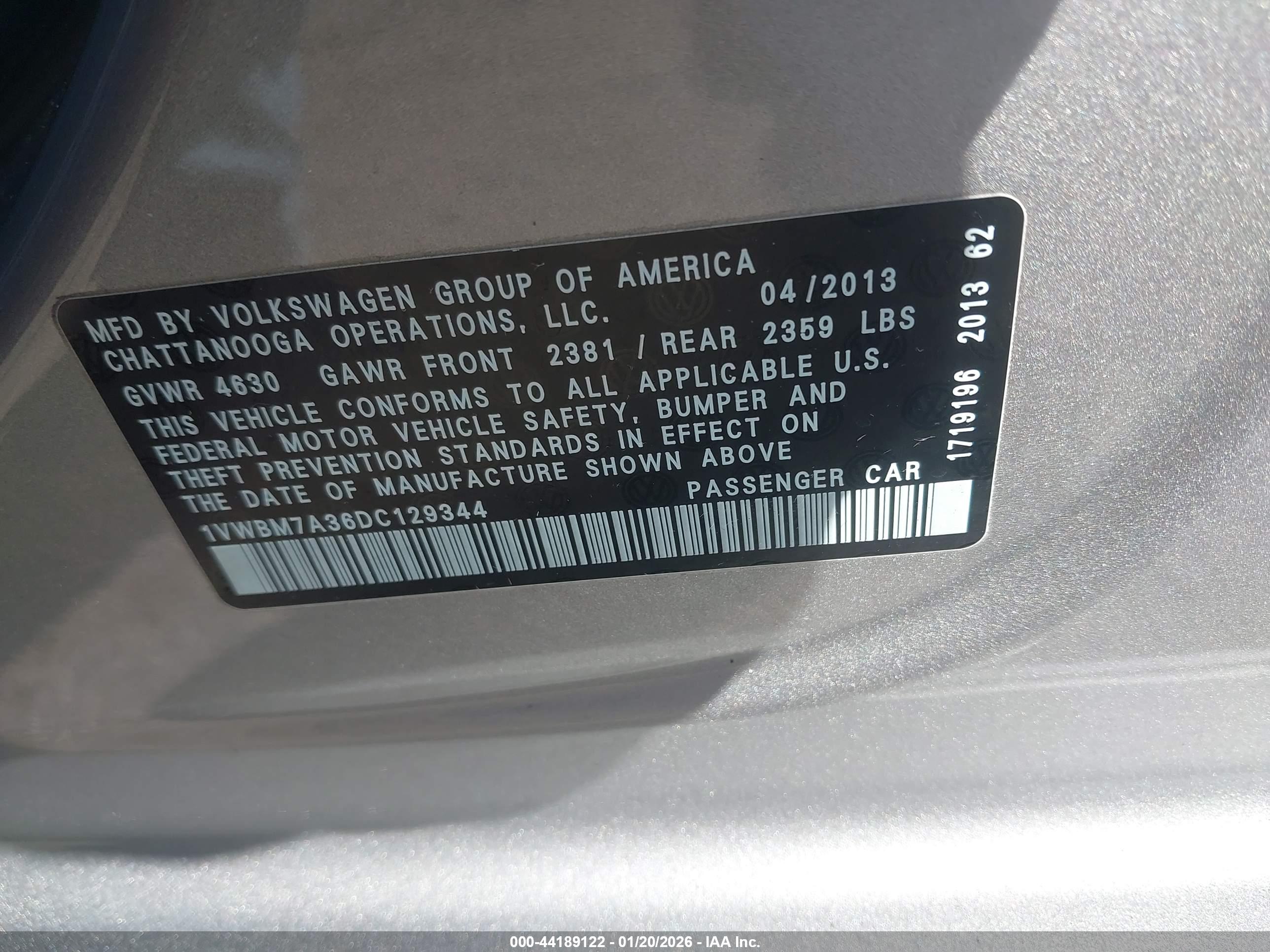 VOLKSWAGEN PASSAT image 9