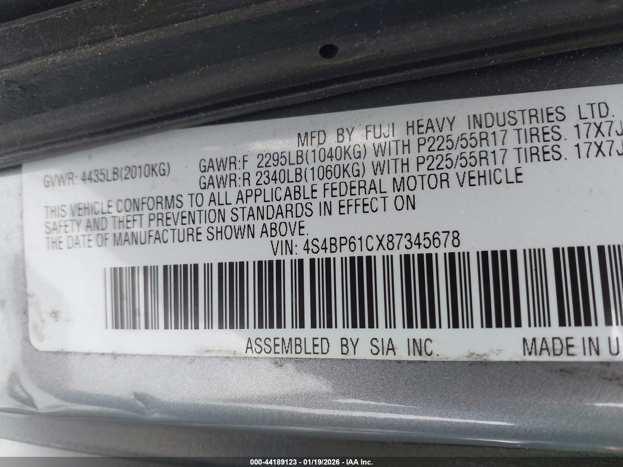 SUBARU OUTBACK image 9