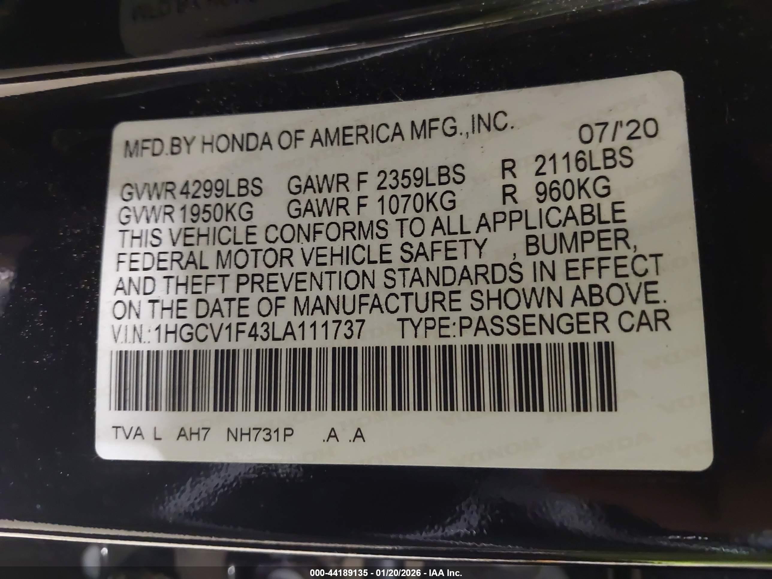 HONDA ACCORD image 9