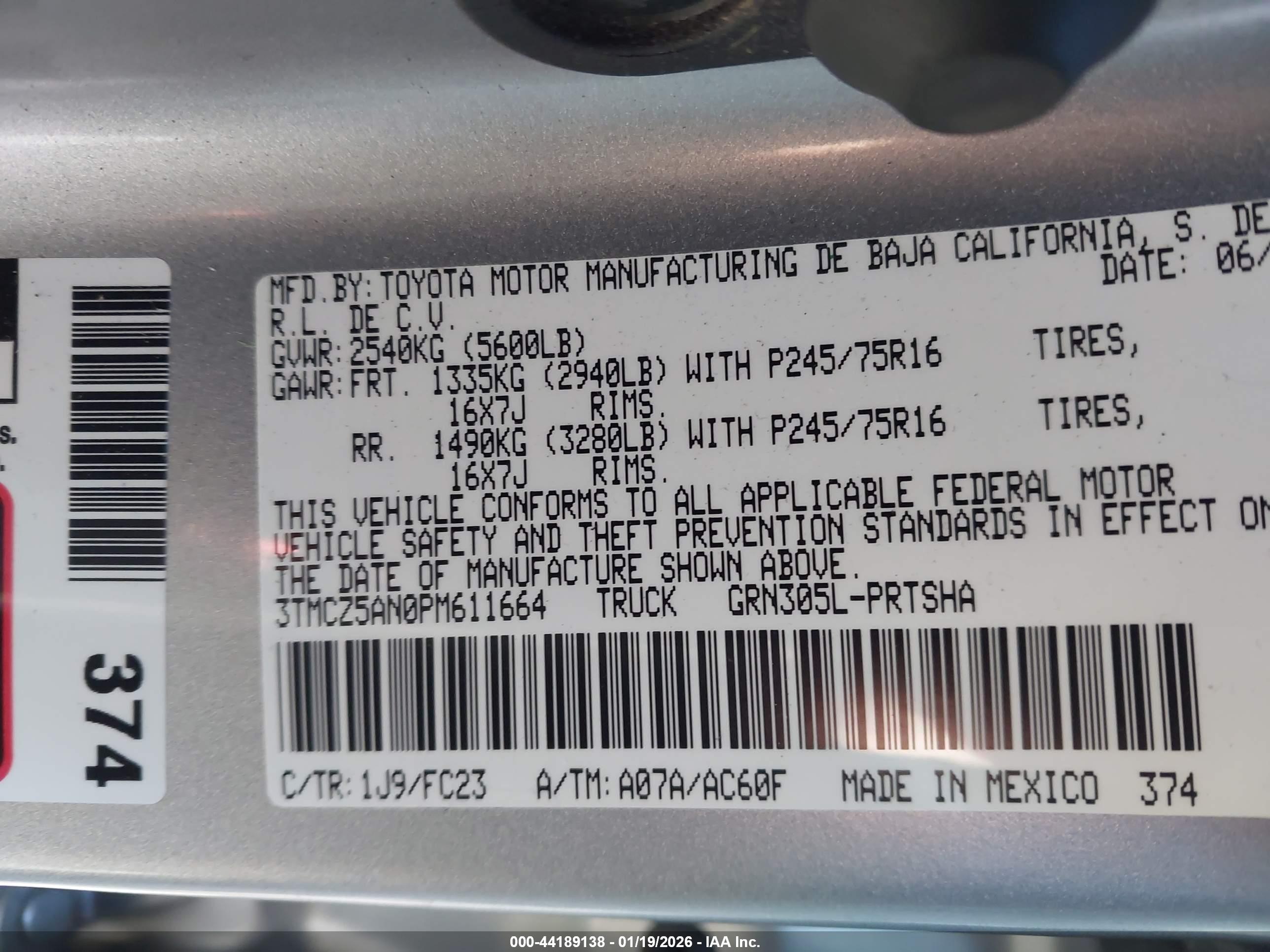 TOYOTA TACOMA image 9