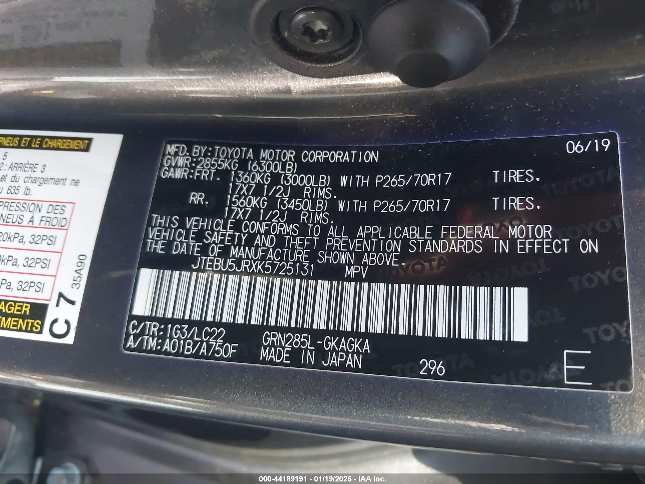 TOYOTA 4RUNNER image 9