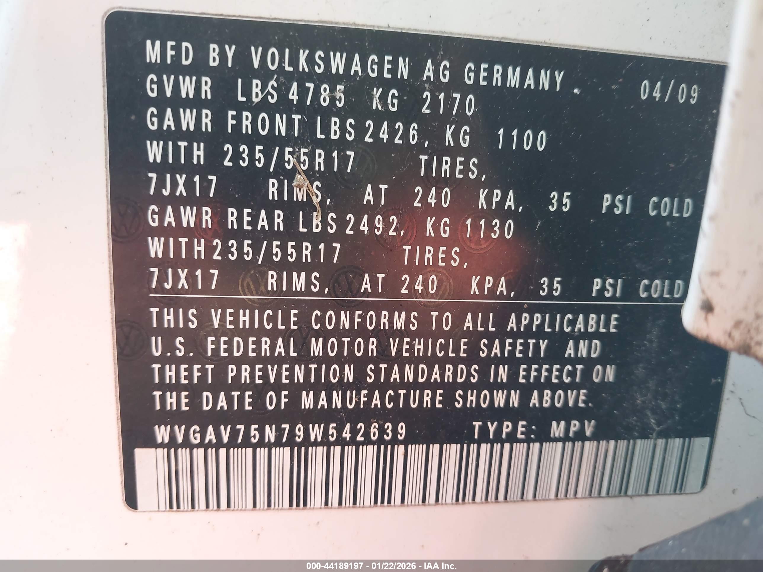 VOLKSWAGEN TIGUAN image 9