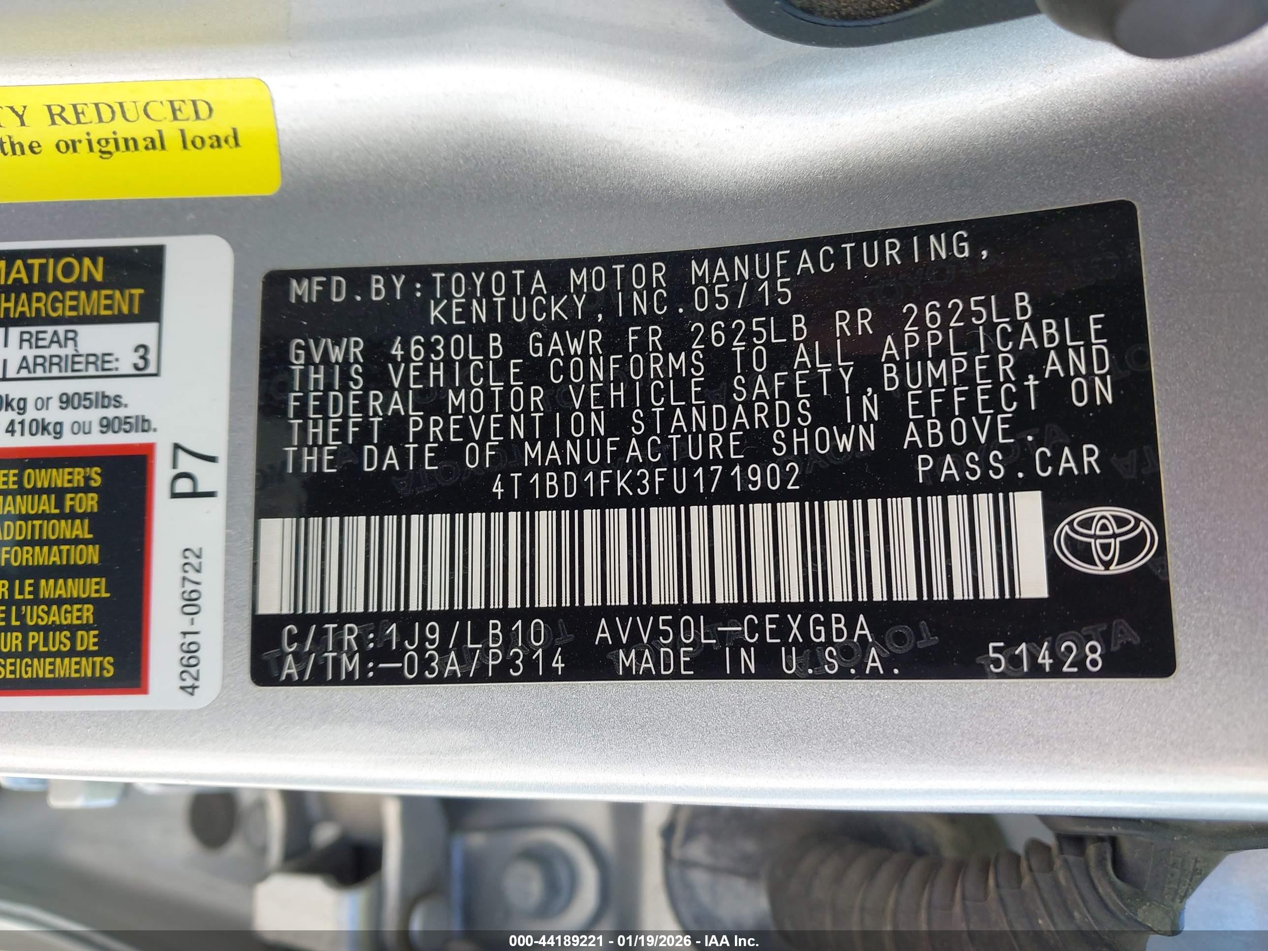 TOYOTA CAMRY image 9