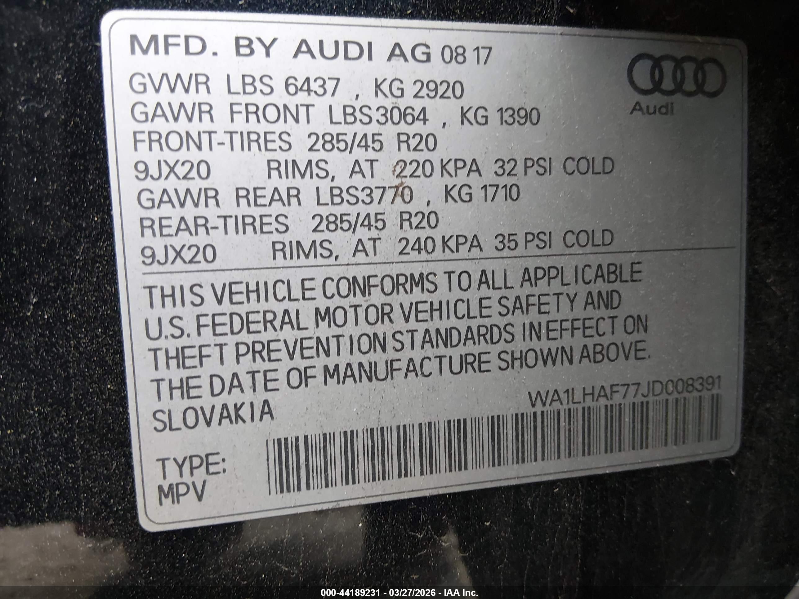AUDI Q7 image 9