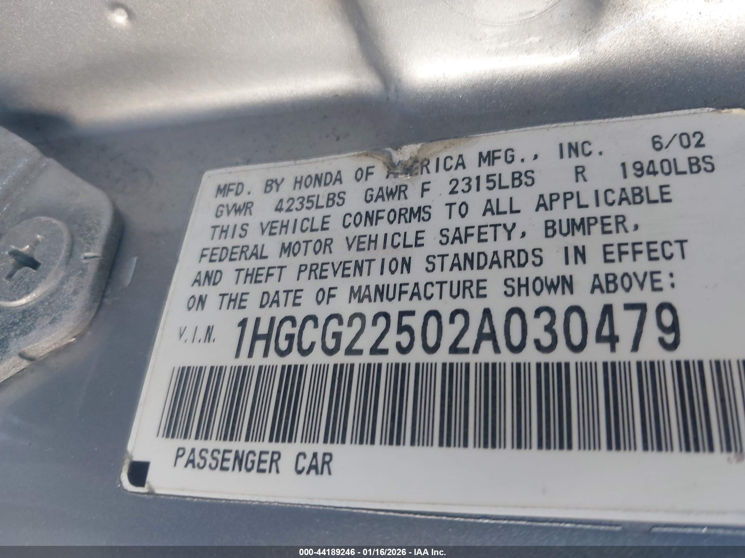 HONDA ACCORD image 9