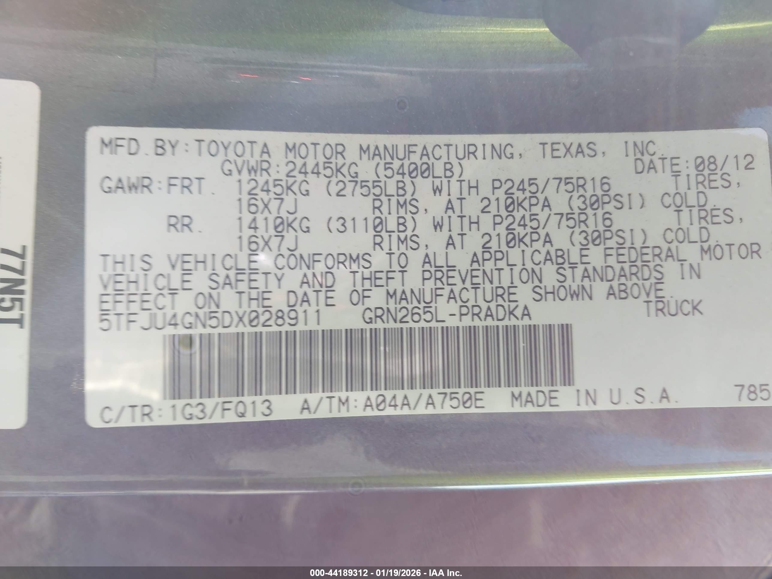 TOYOTA TACOMA image 9