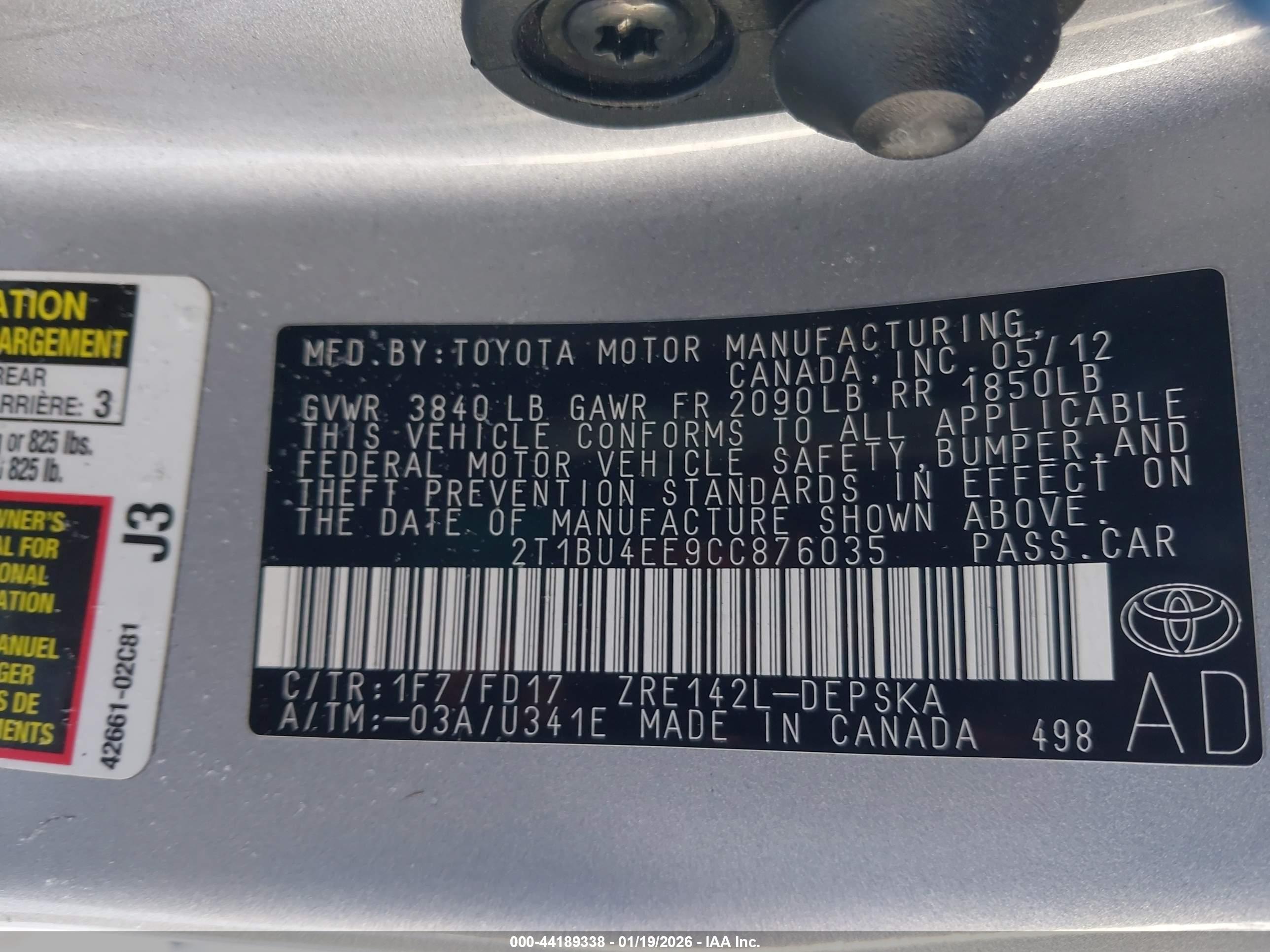 TOYOTA COROLLA image 9