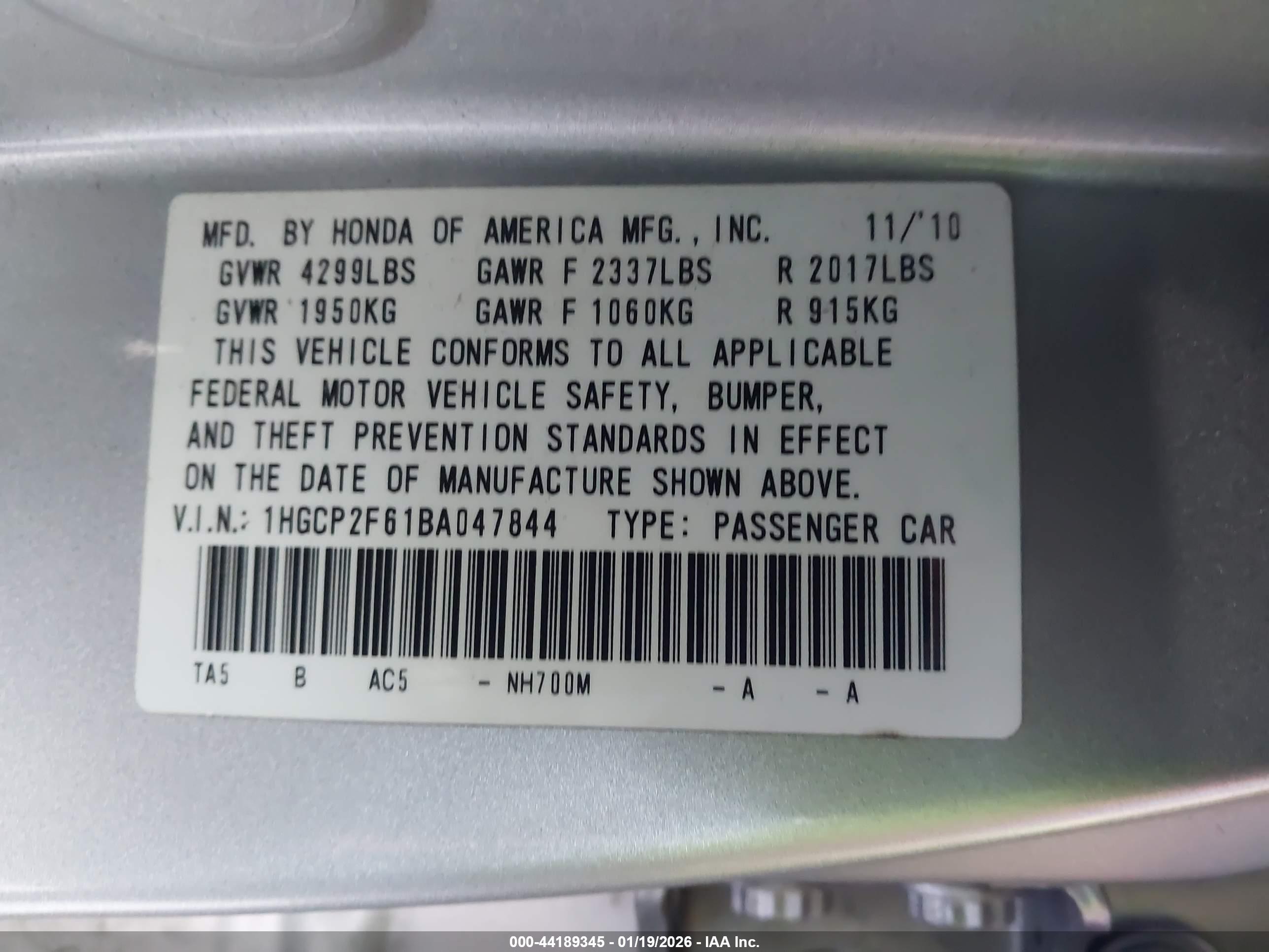 HONDA ACCORD image 9