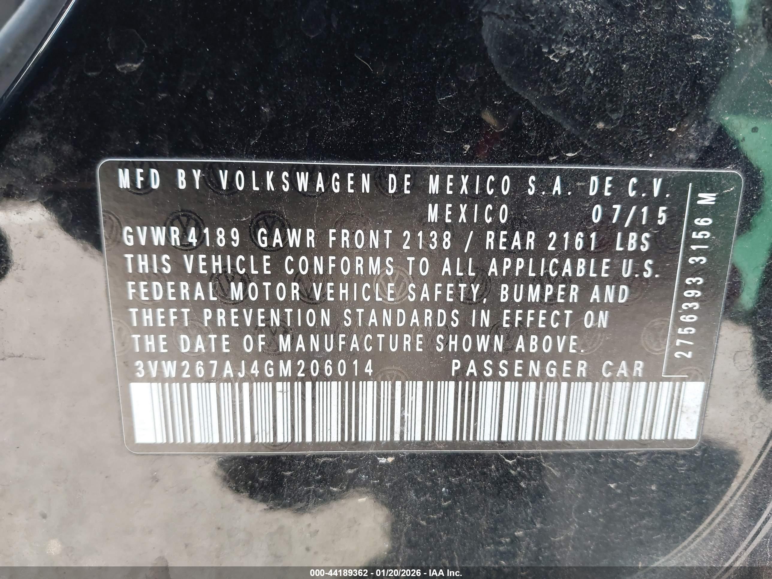 VOLKSWAGEN JETTA image 9