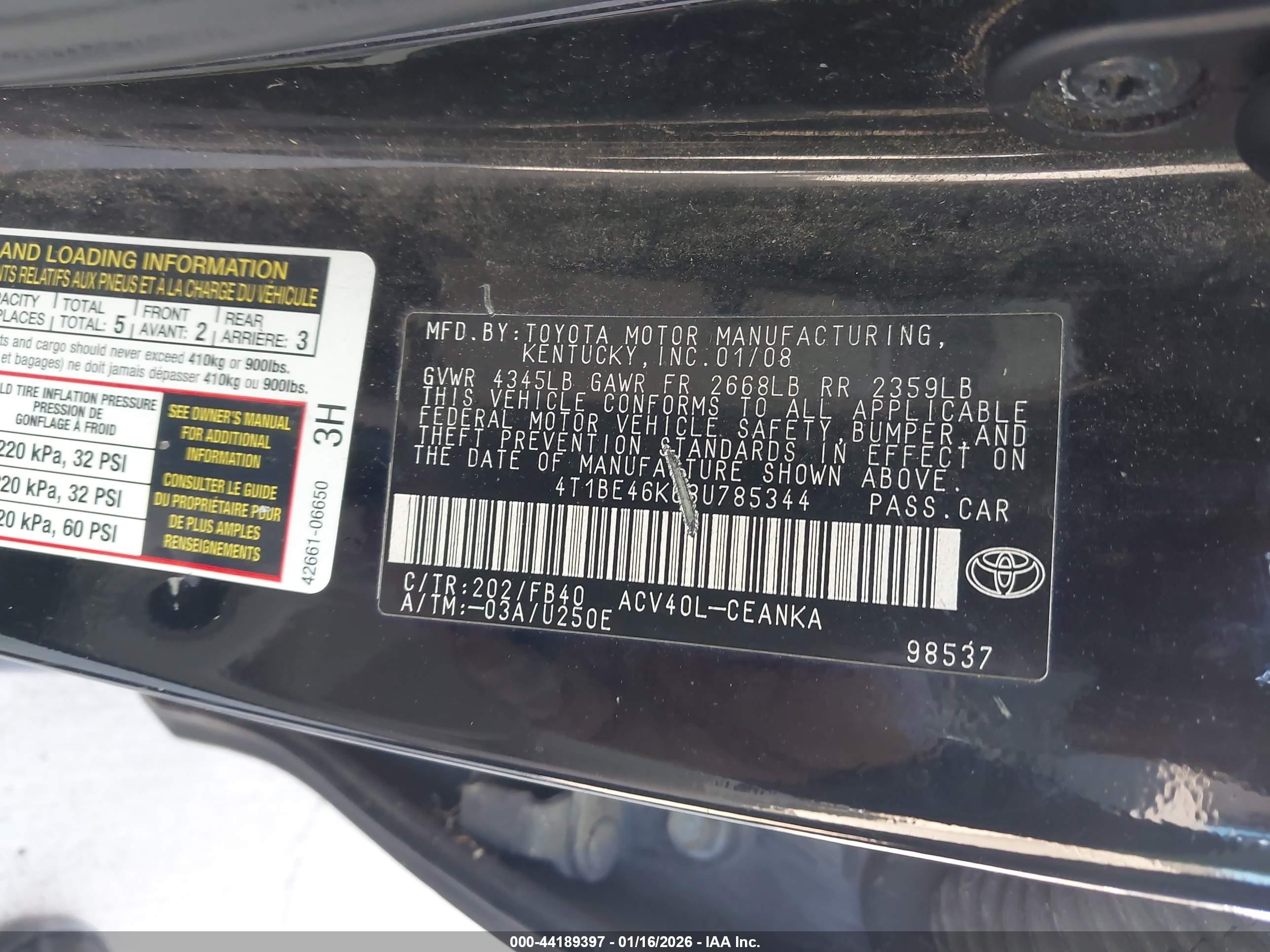 TOYOTA CAMRY image 9