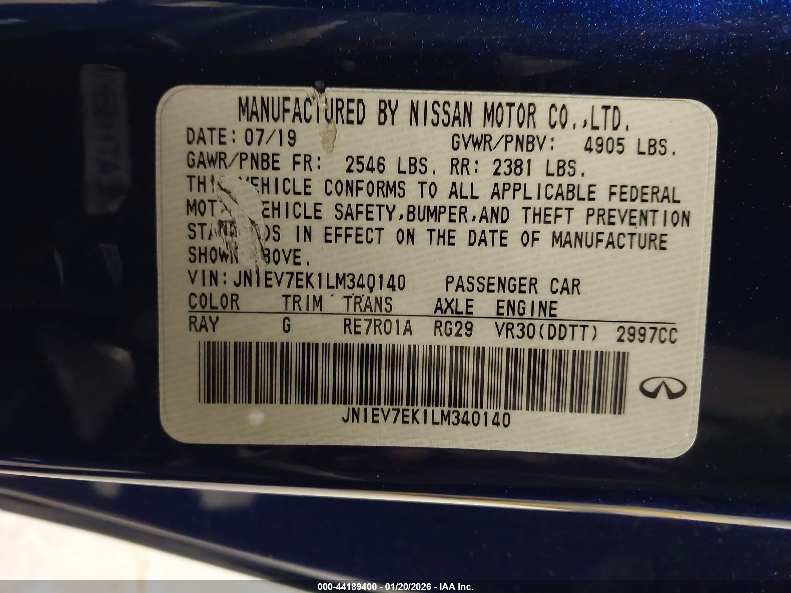 INFINITI Q60 image 9
