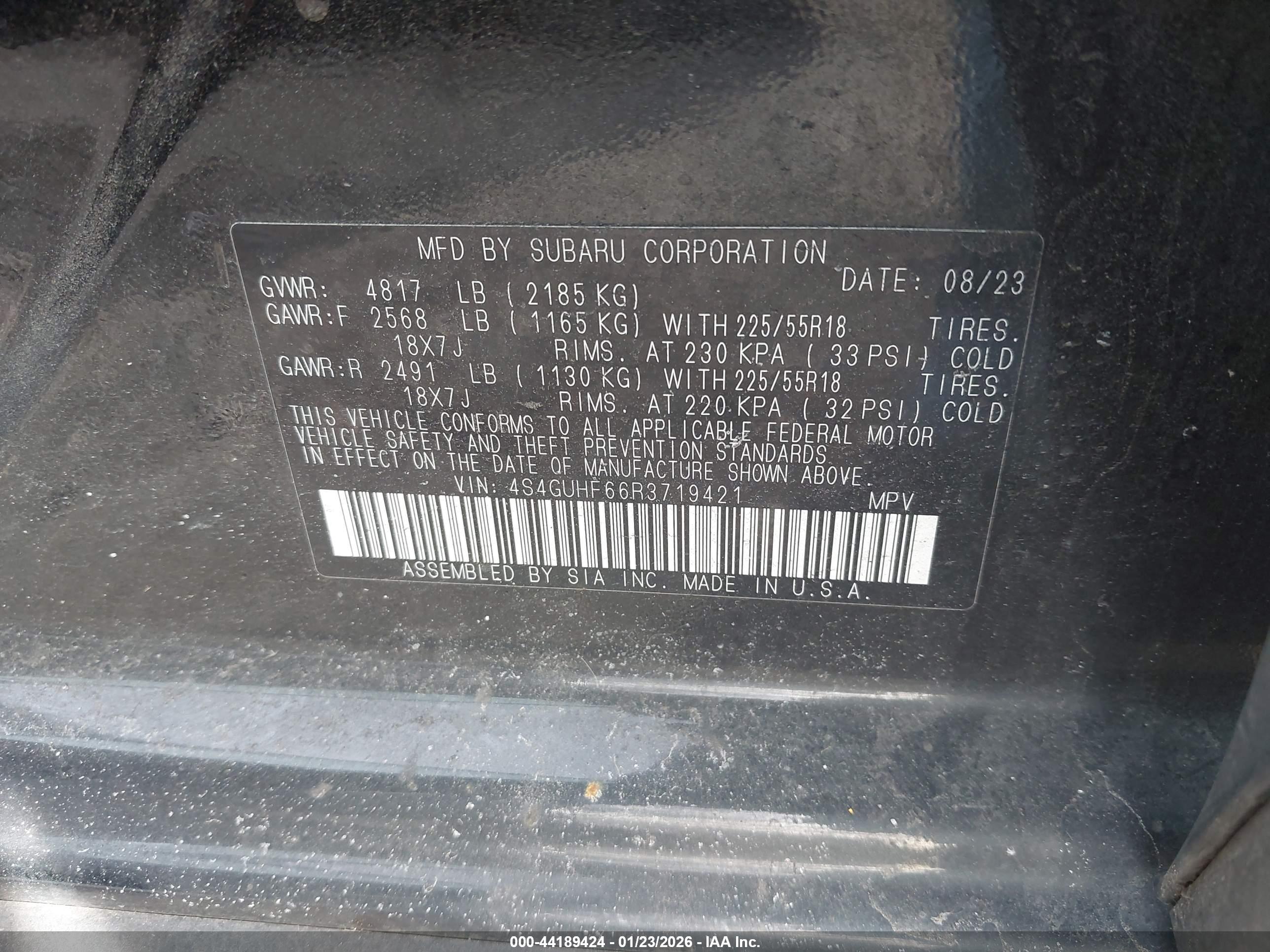 SUBARU CROSSTREK image 9