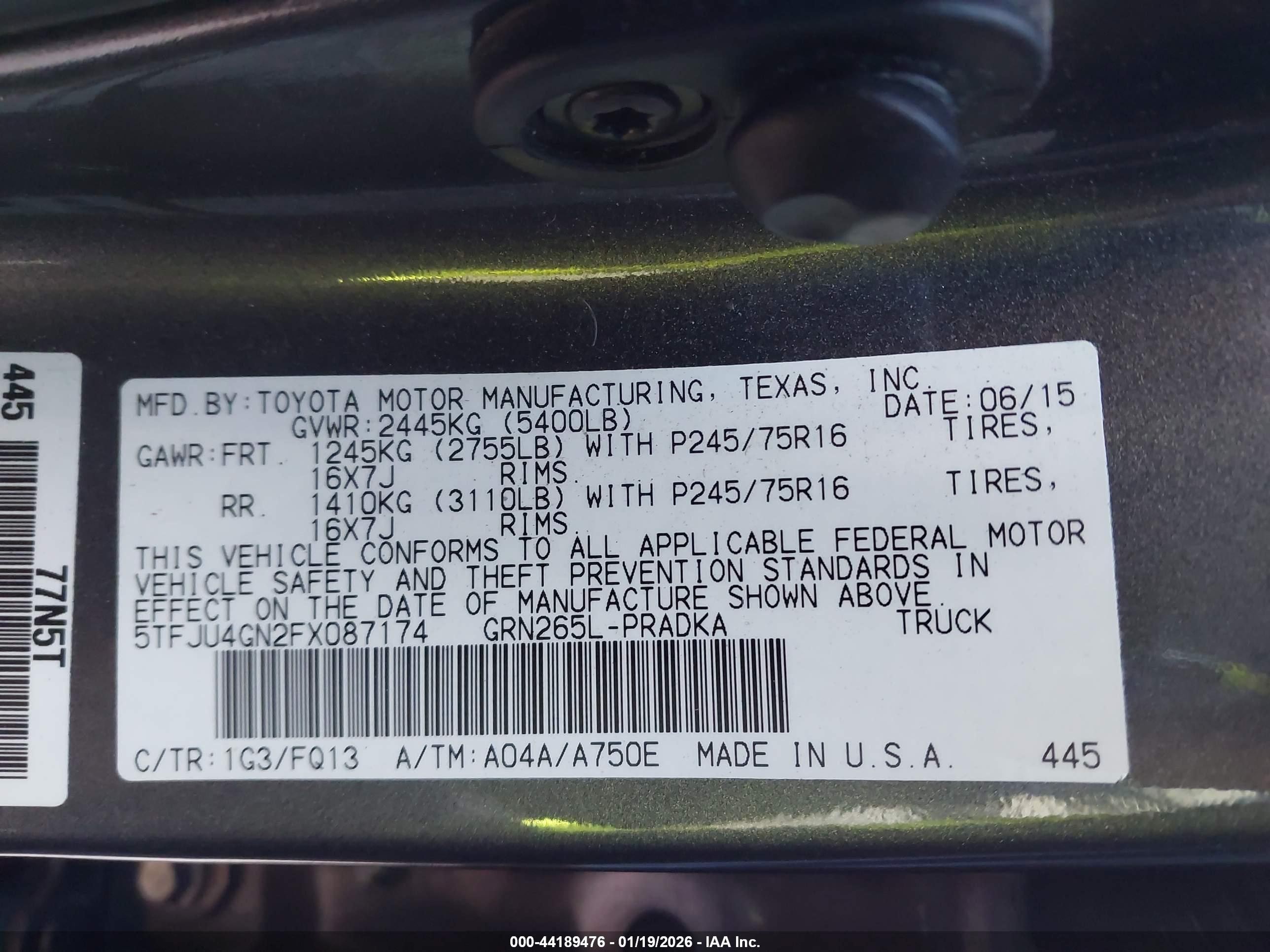 TOYOTA TACOMA image 9