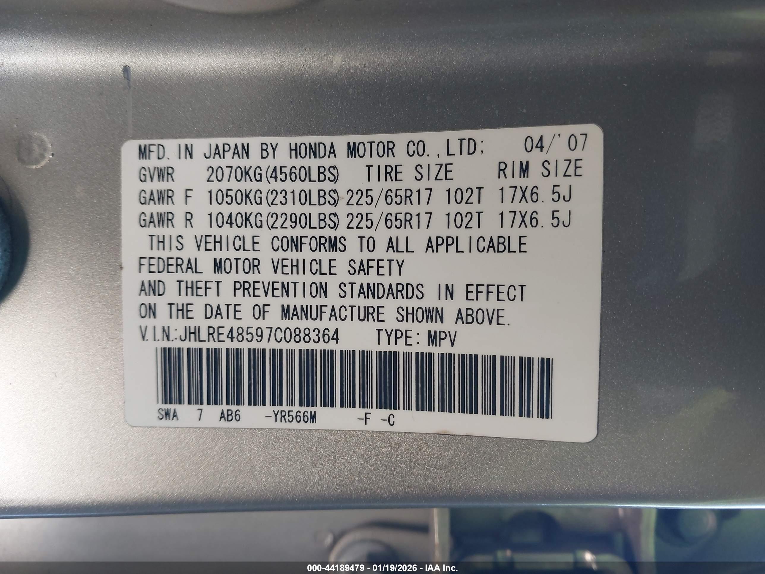 HONDA CR-V image 9