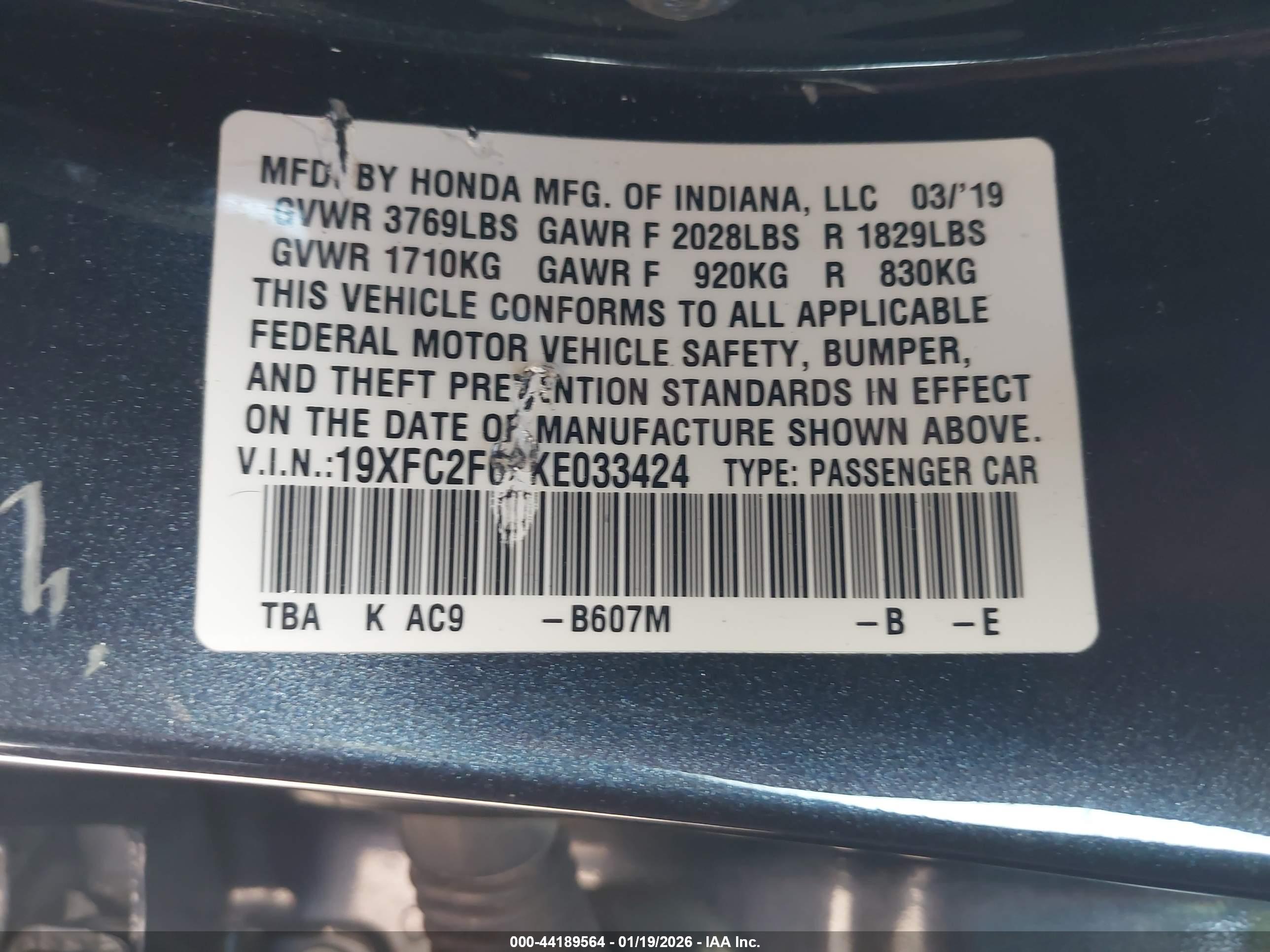 HONDA CIVIC image 9