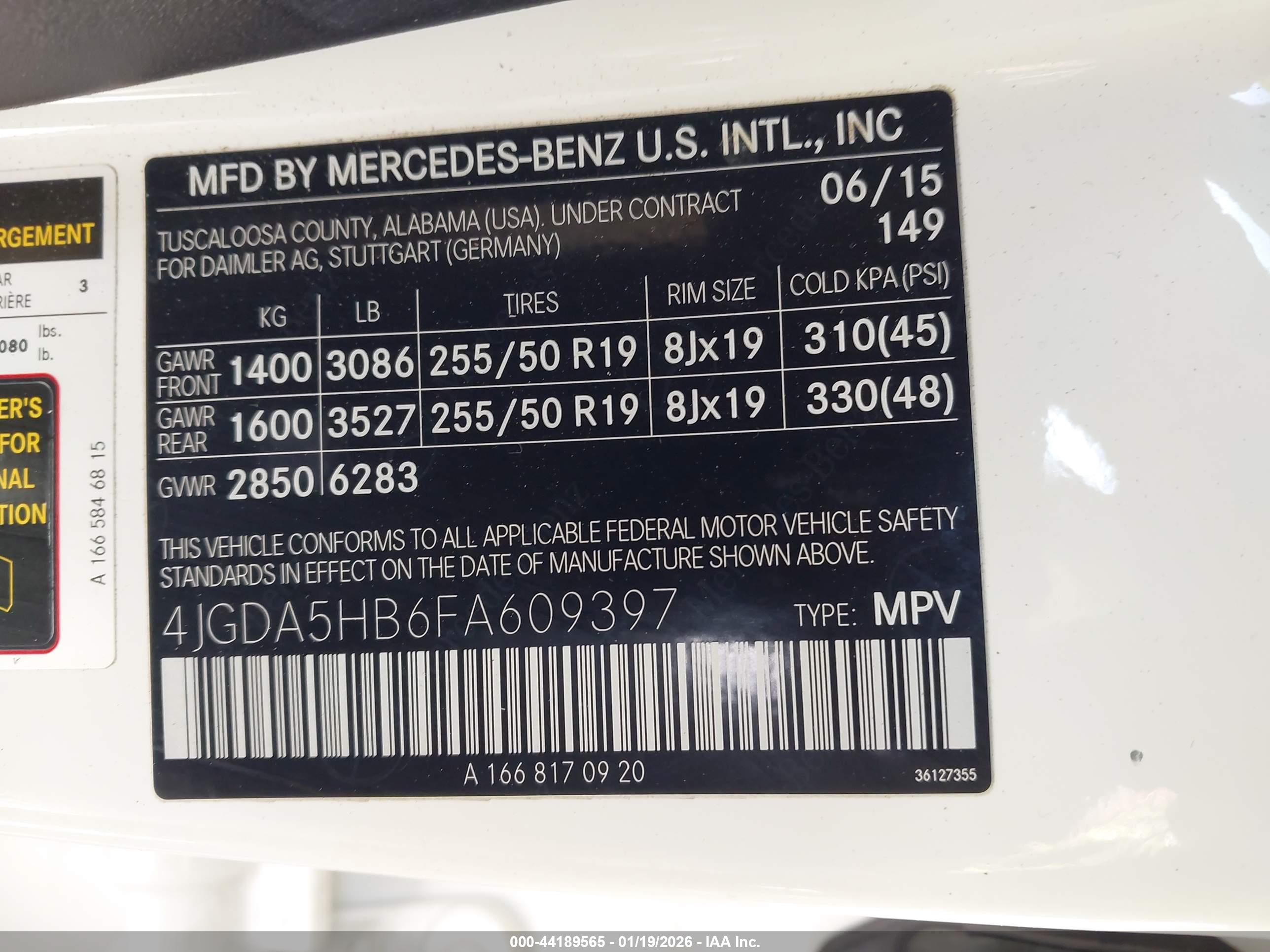 MERCEDES-BENZ ML image 9