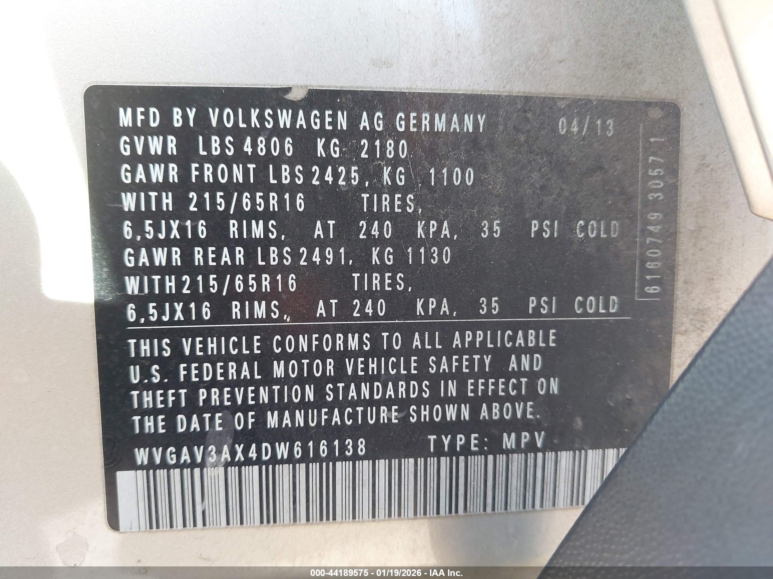 VOLKSWAGEN TIGUAN image 9
