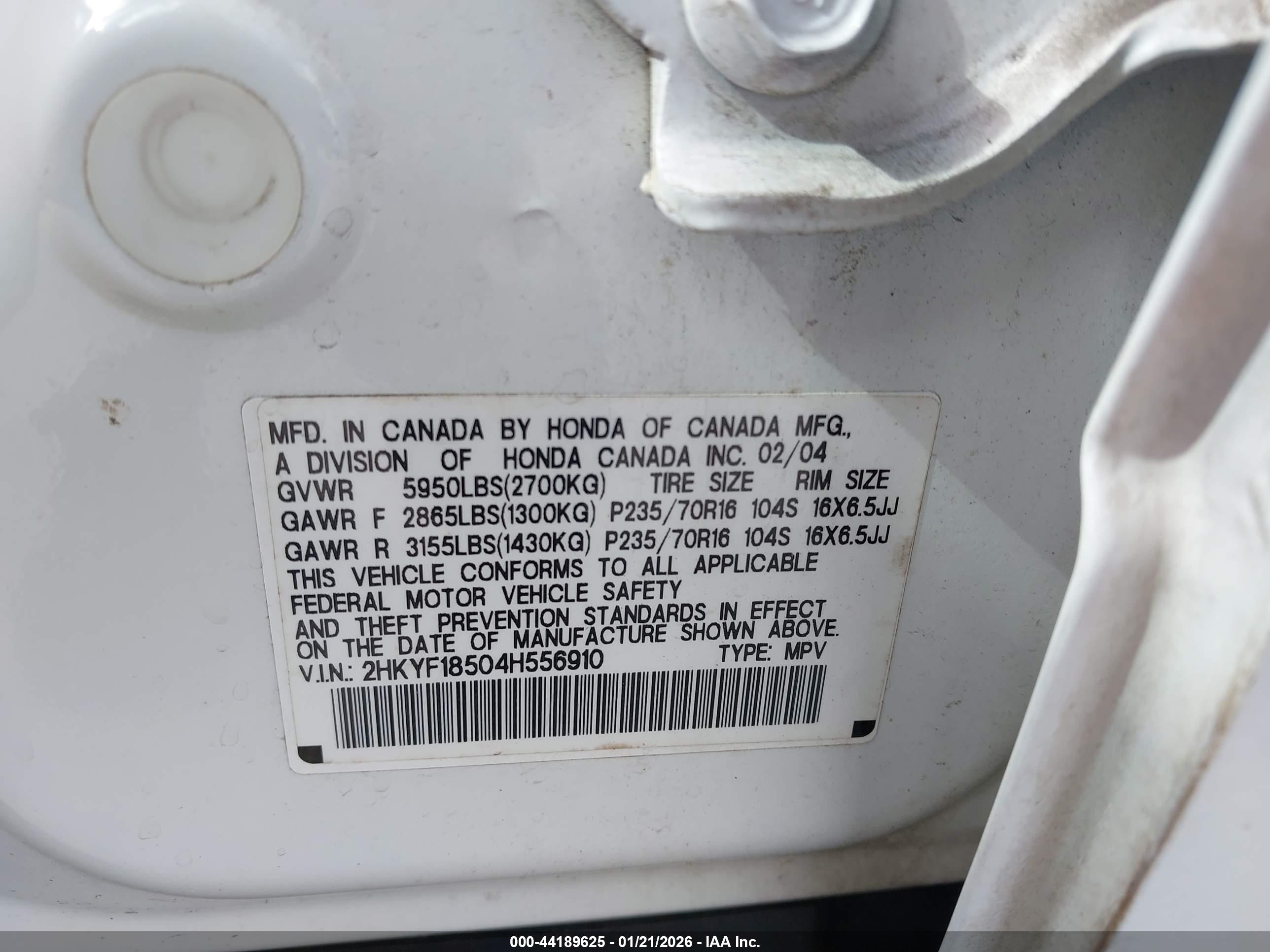 HONDA PILOT image 9