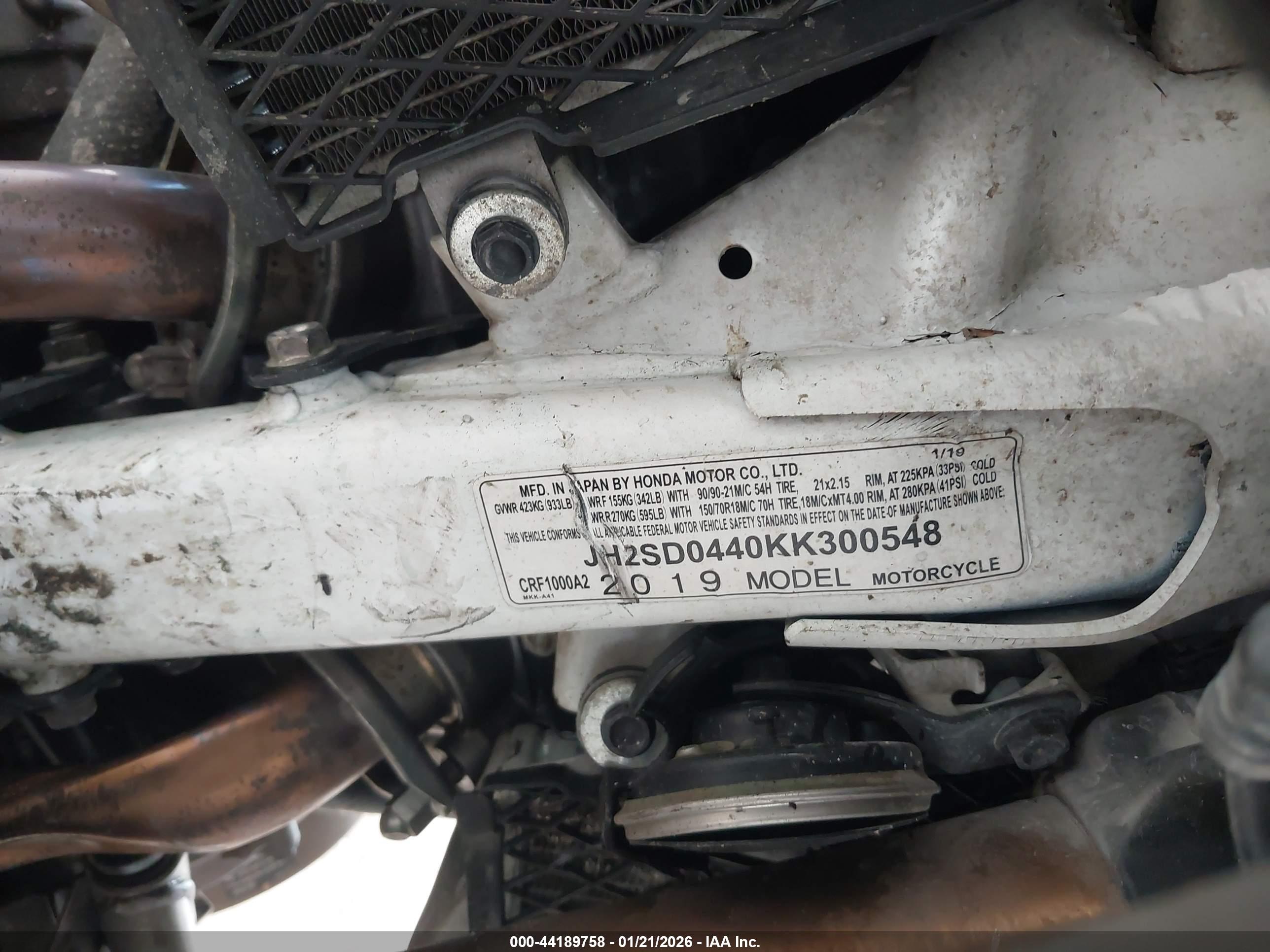 HONDA CRF1000 image 10