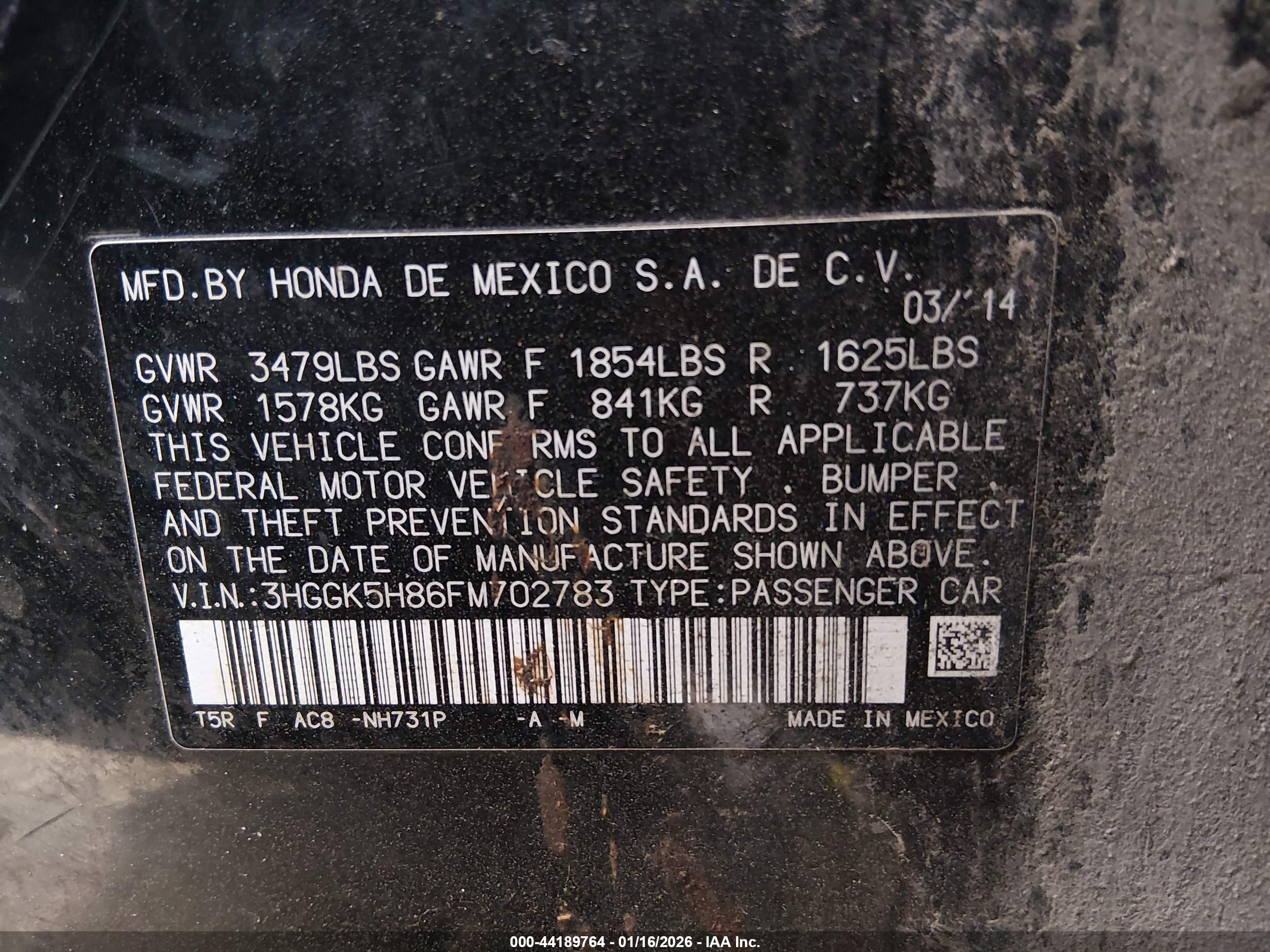 HONDA FIT image 9