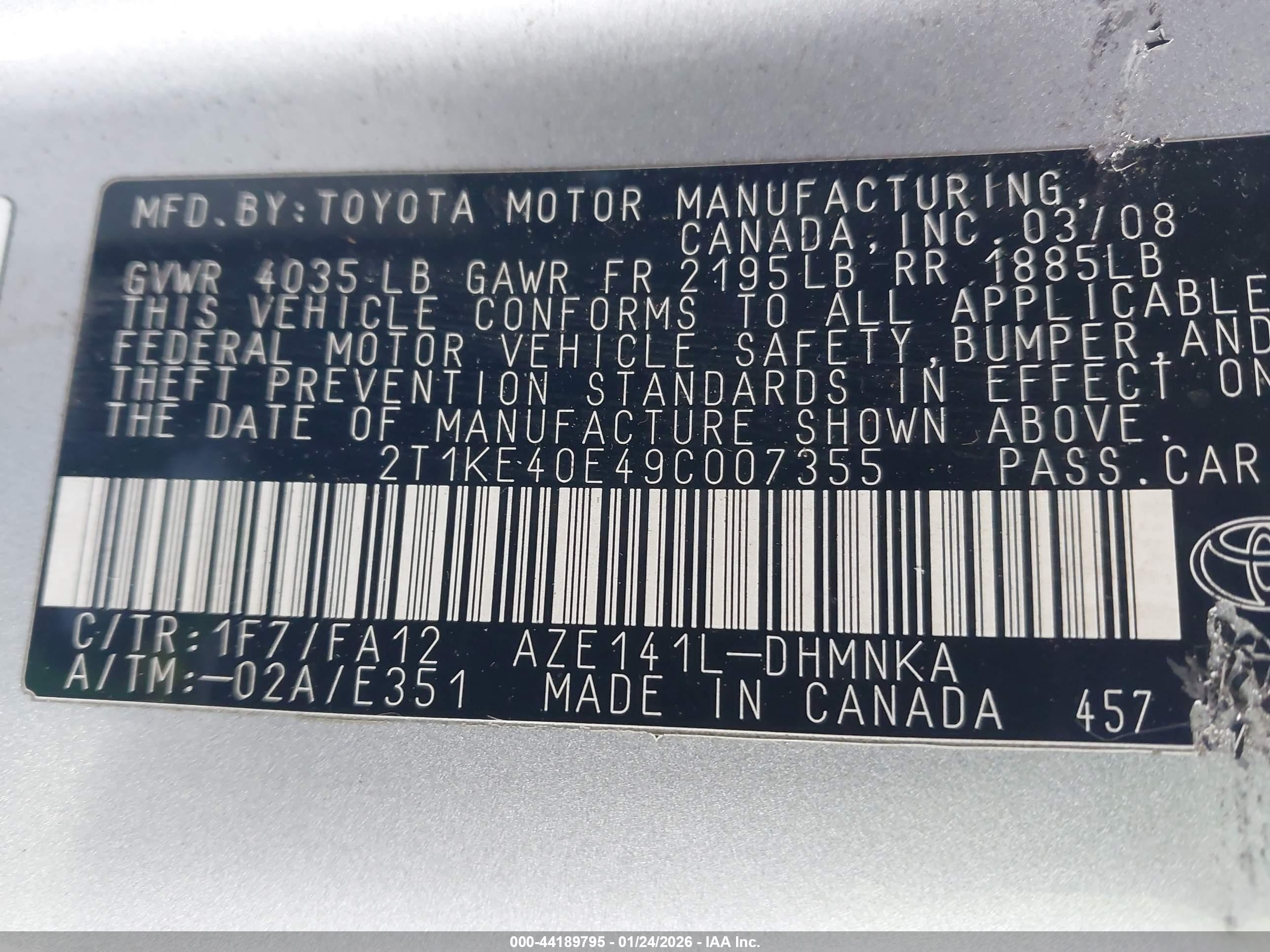 TOYOTA MATRIX image 9