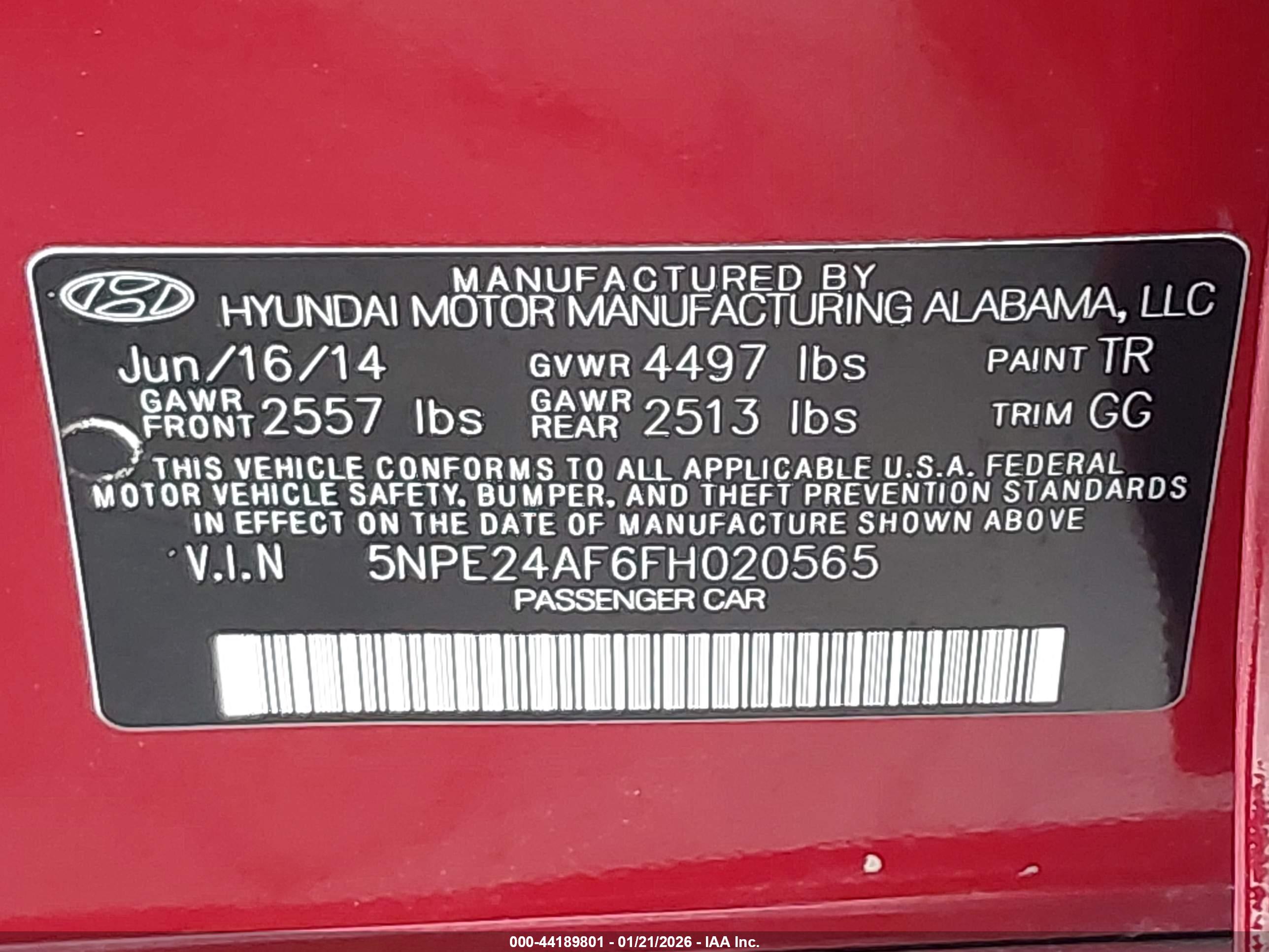 HYUNDAI SONATA image 9