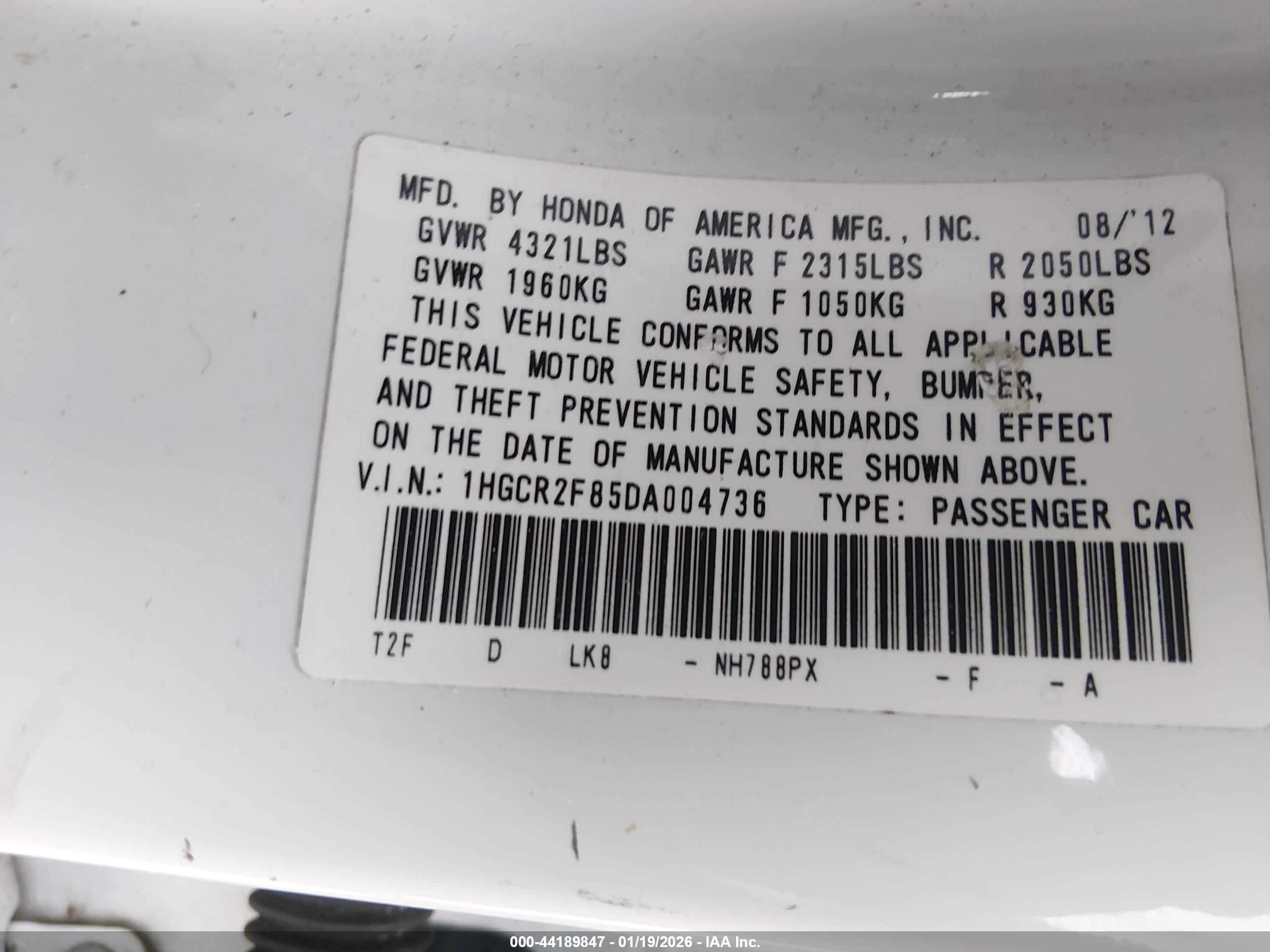 HONDA ACCORD image 9