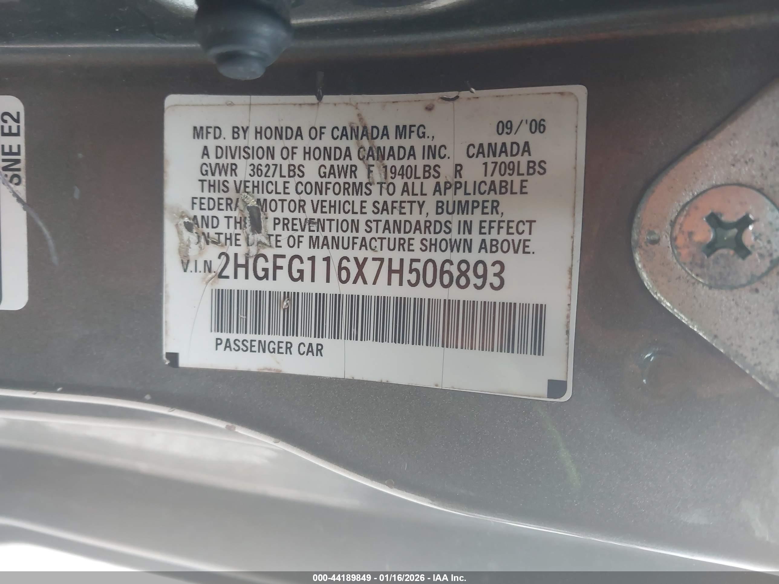 HONDA CIVIC image 9