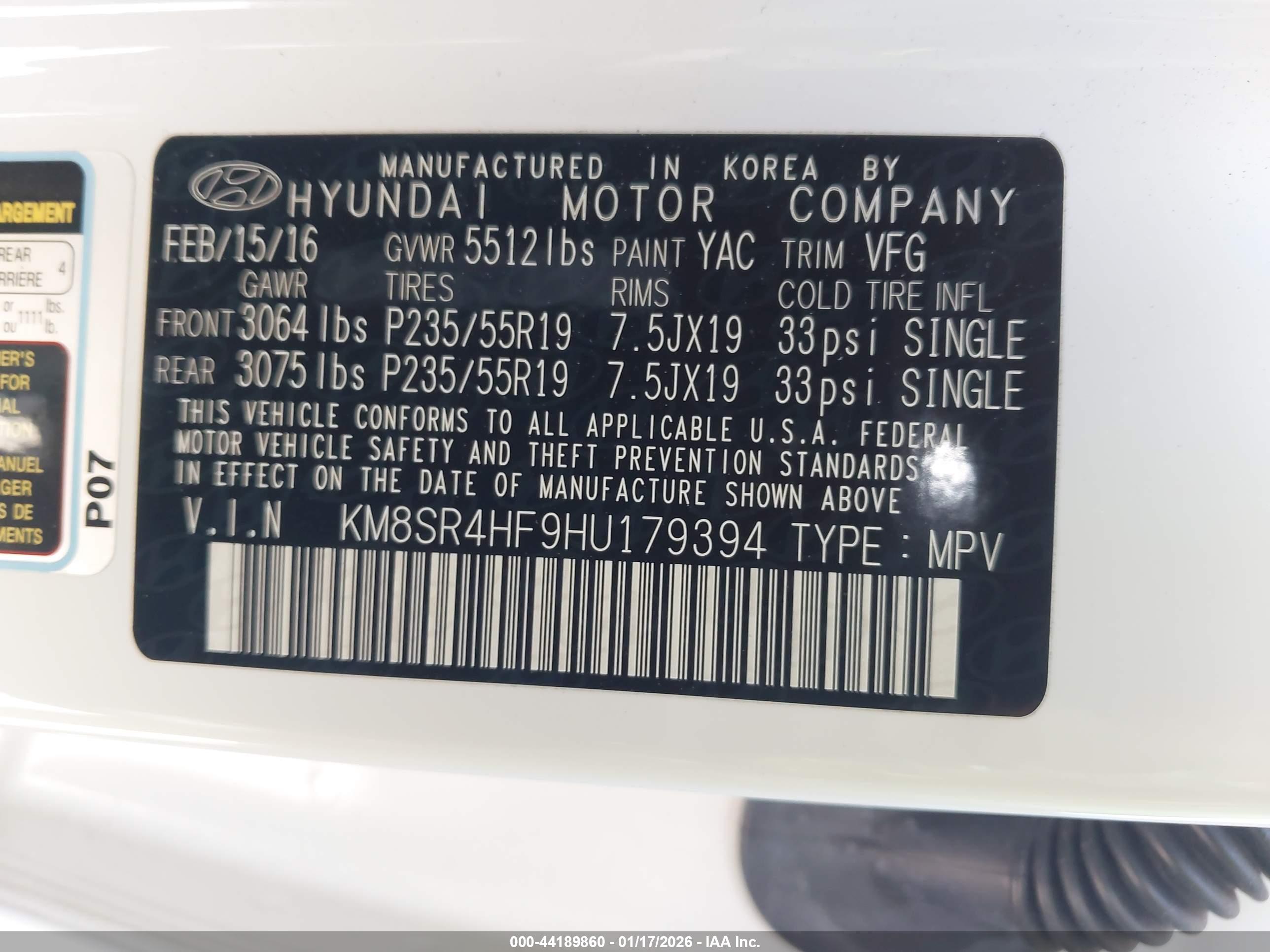 HYUNDAI SANTA image 9