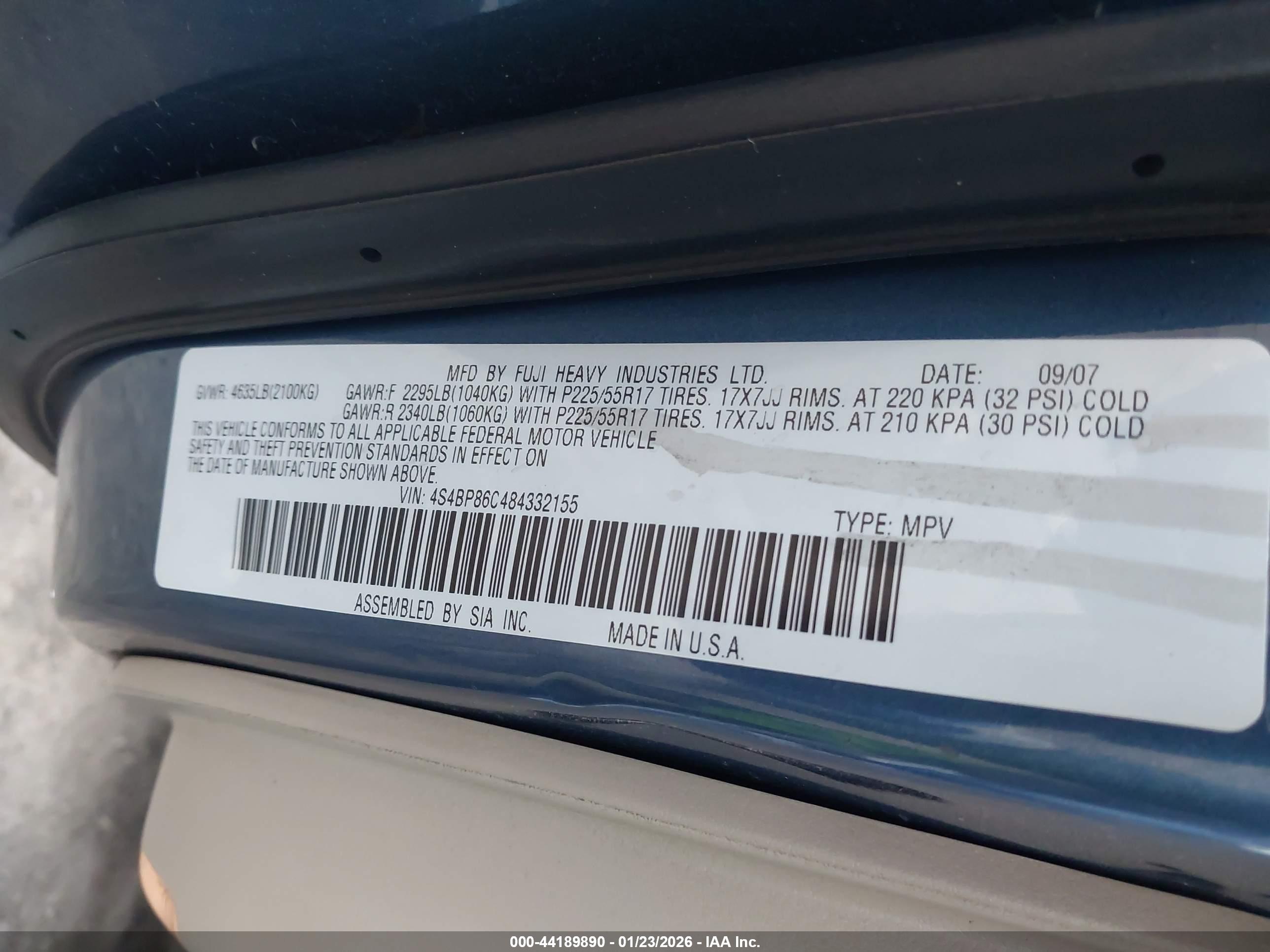 SUBARU OUTBACK image 9