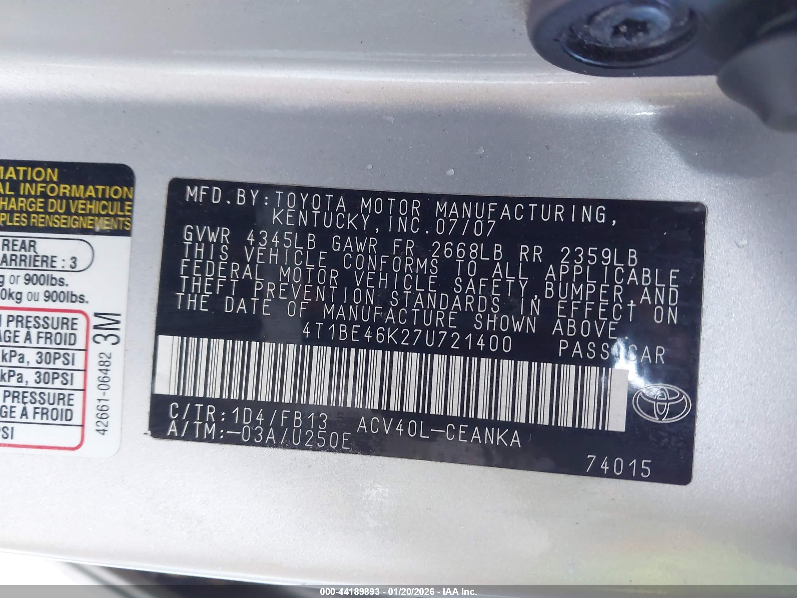 TOYOTA CAMRY image 9
