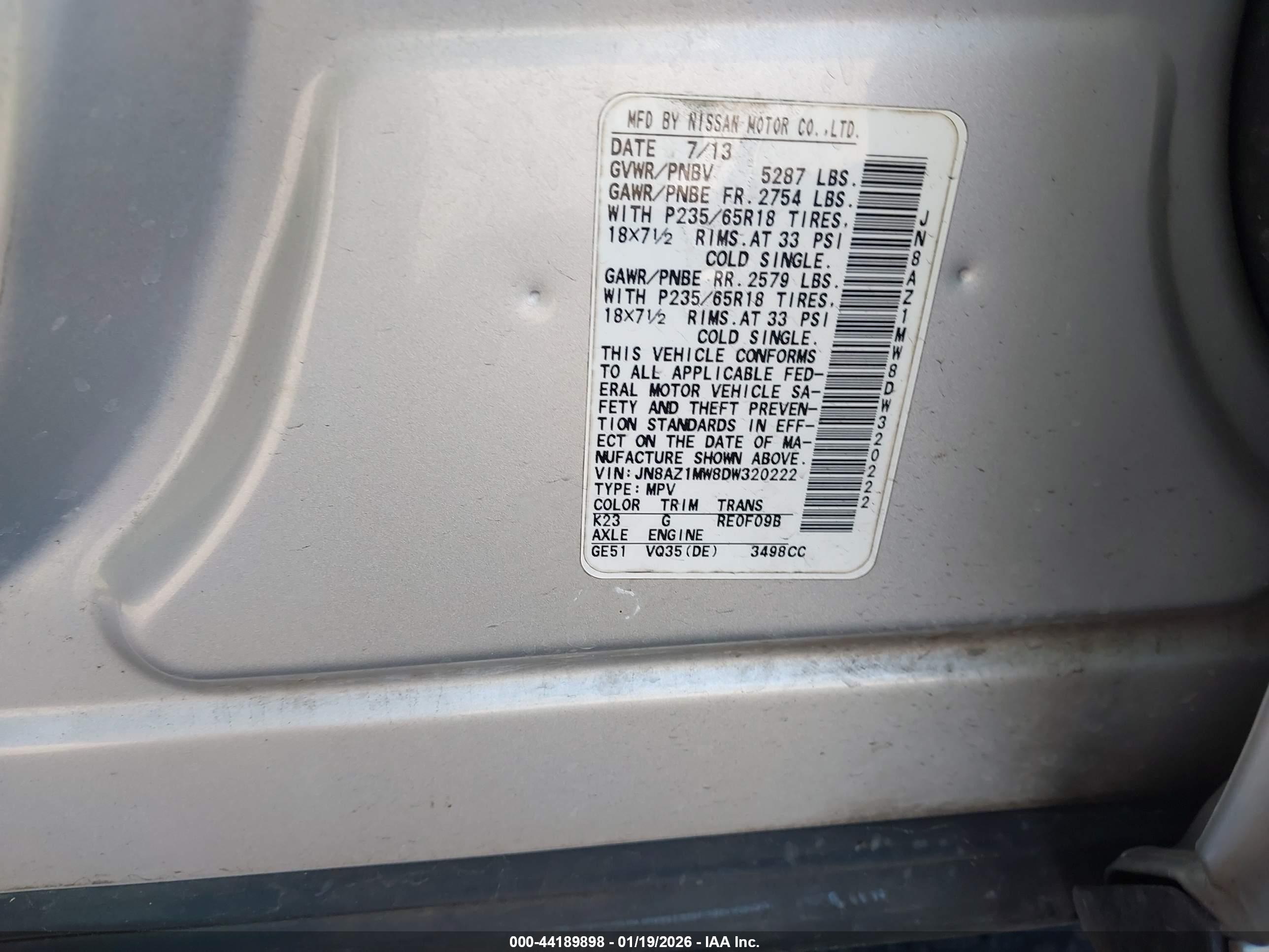 NISSAN MURANO image 9